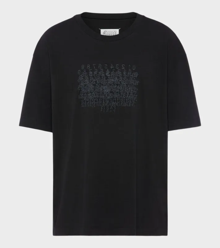 Oversize Logo T-shirt Black made by Maison Margiela