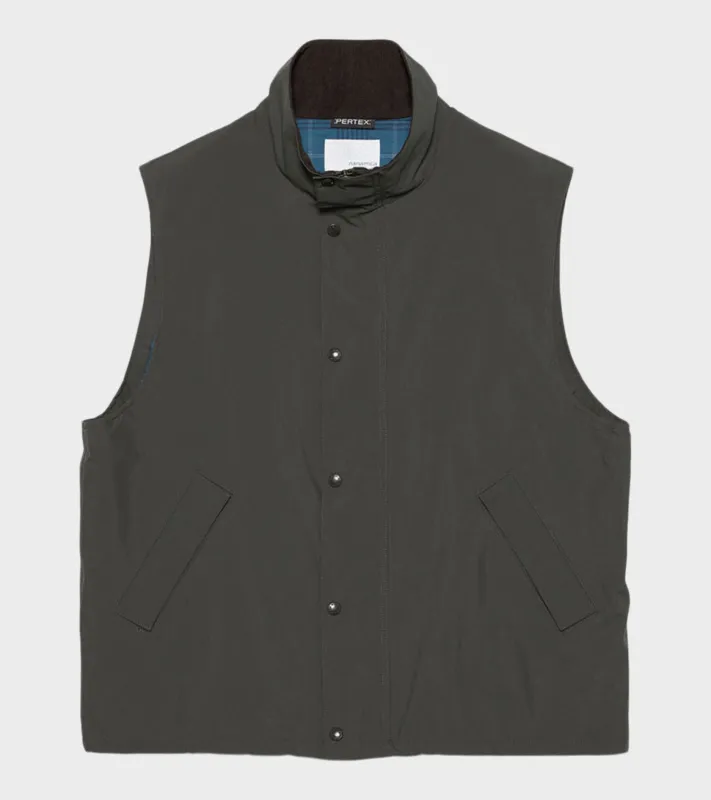 2L Pertex Unlimited Field Vest Dark Olive made by Nanamica