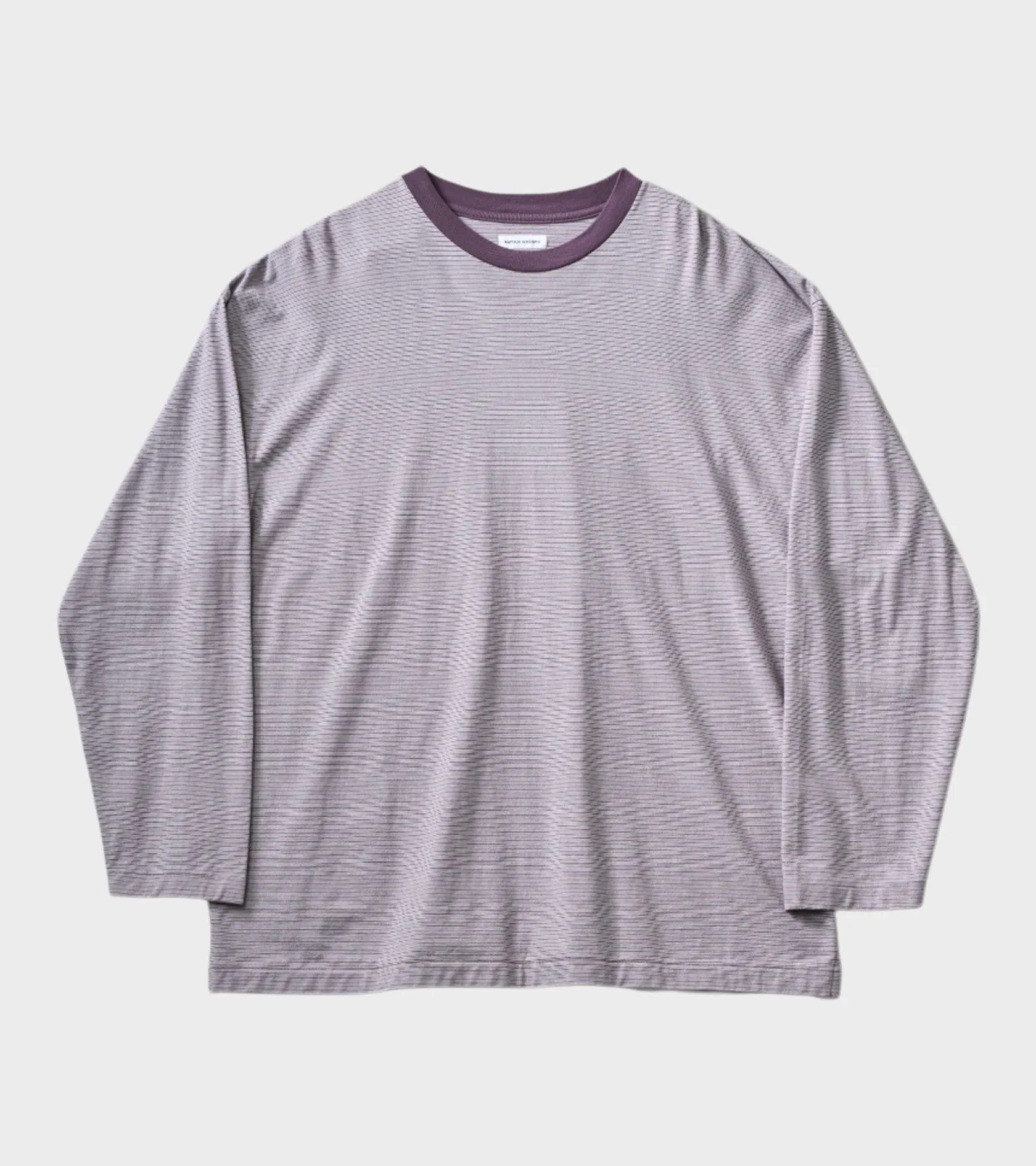 Hard Twisted Stripe Jersey L/S Tee Grey Multi Stripe sold by Dr. Adams