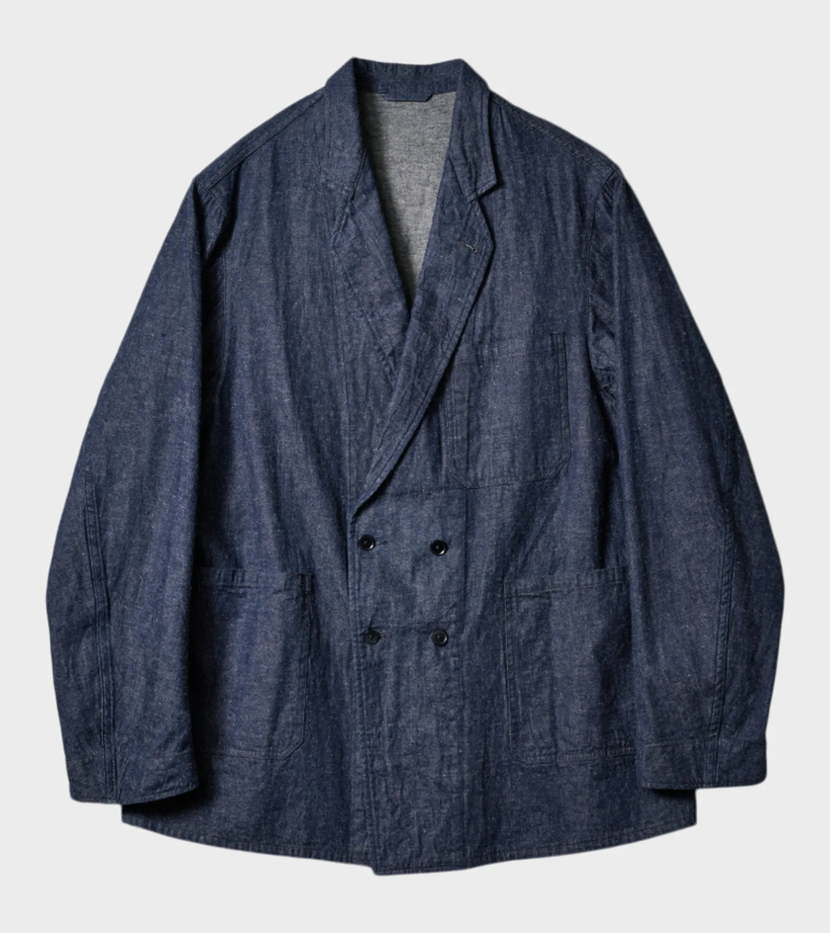 Cotton Linen Denim Jacket Blue sold by Dr. Adams