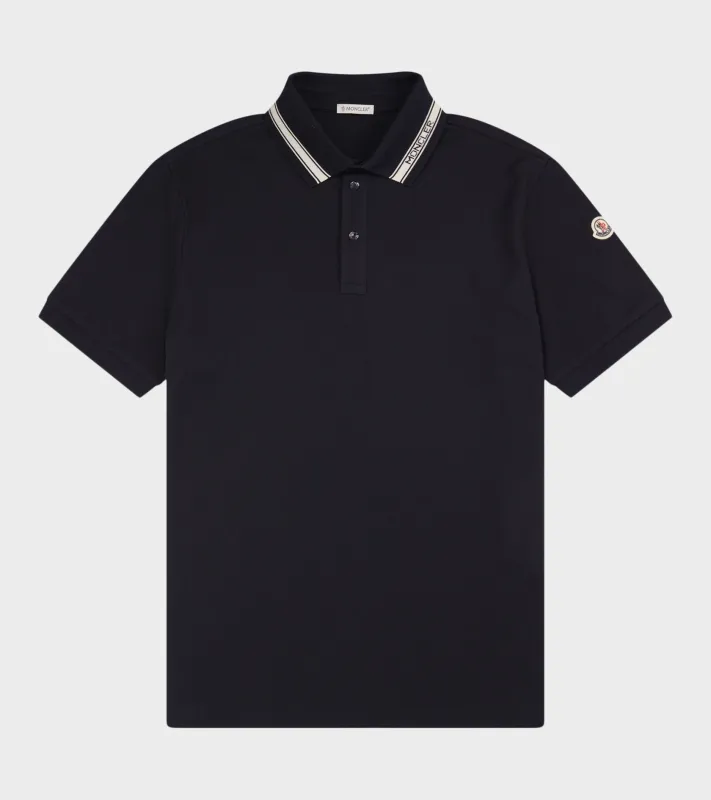 Cotton Piquet Polo Shirt Navy made by Moncler