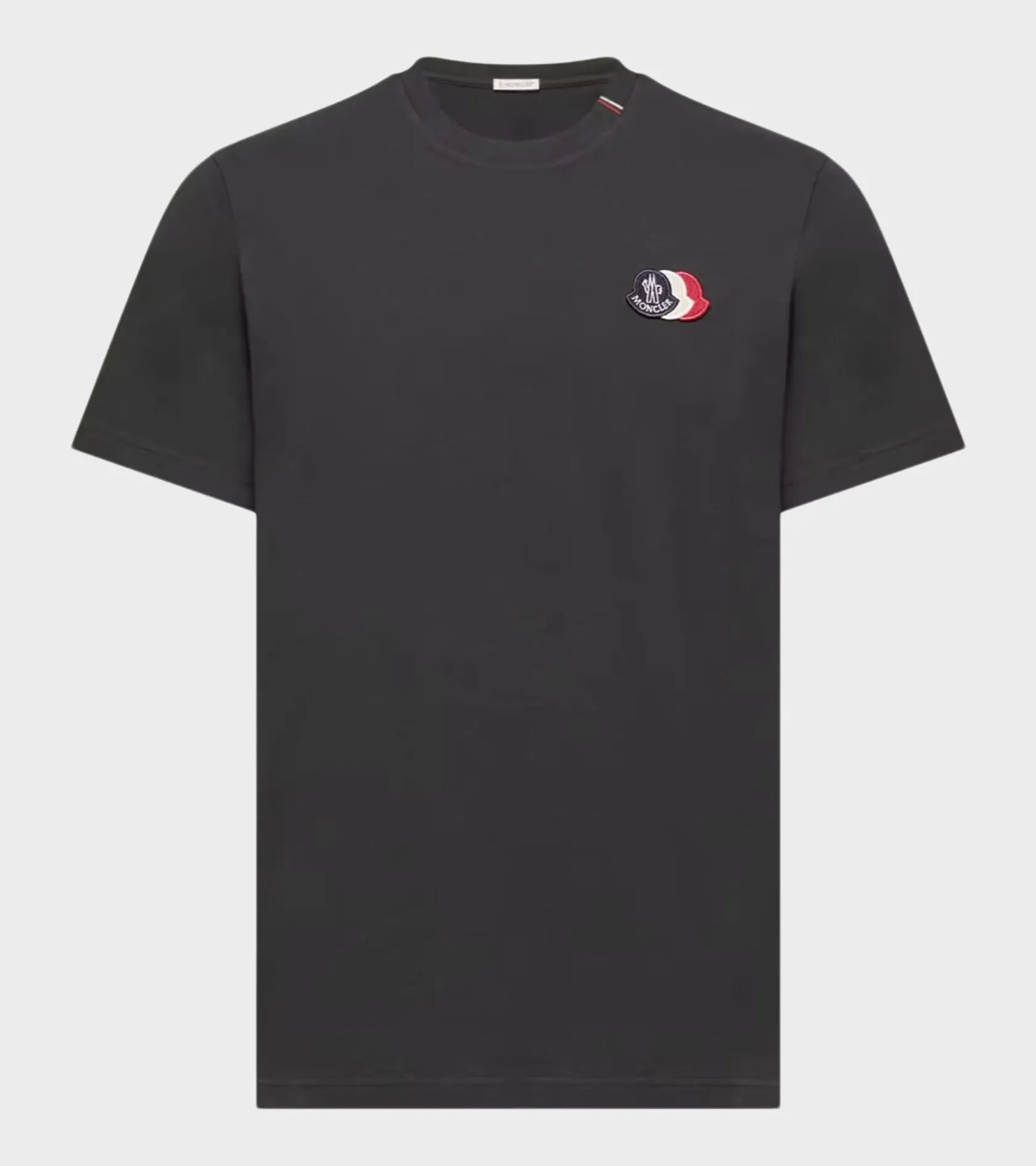 Embroidered Tricolor Logo Cotton T-shirt Navy sold by Dr. Adams