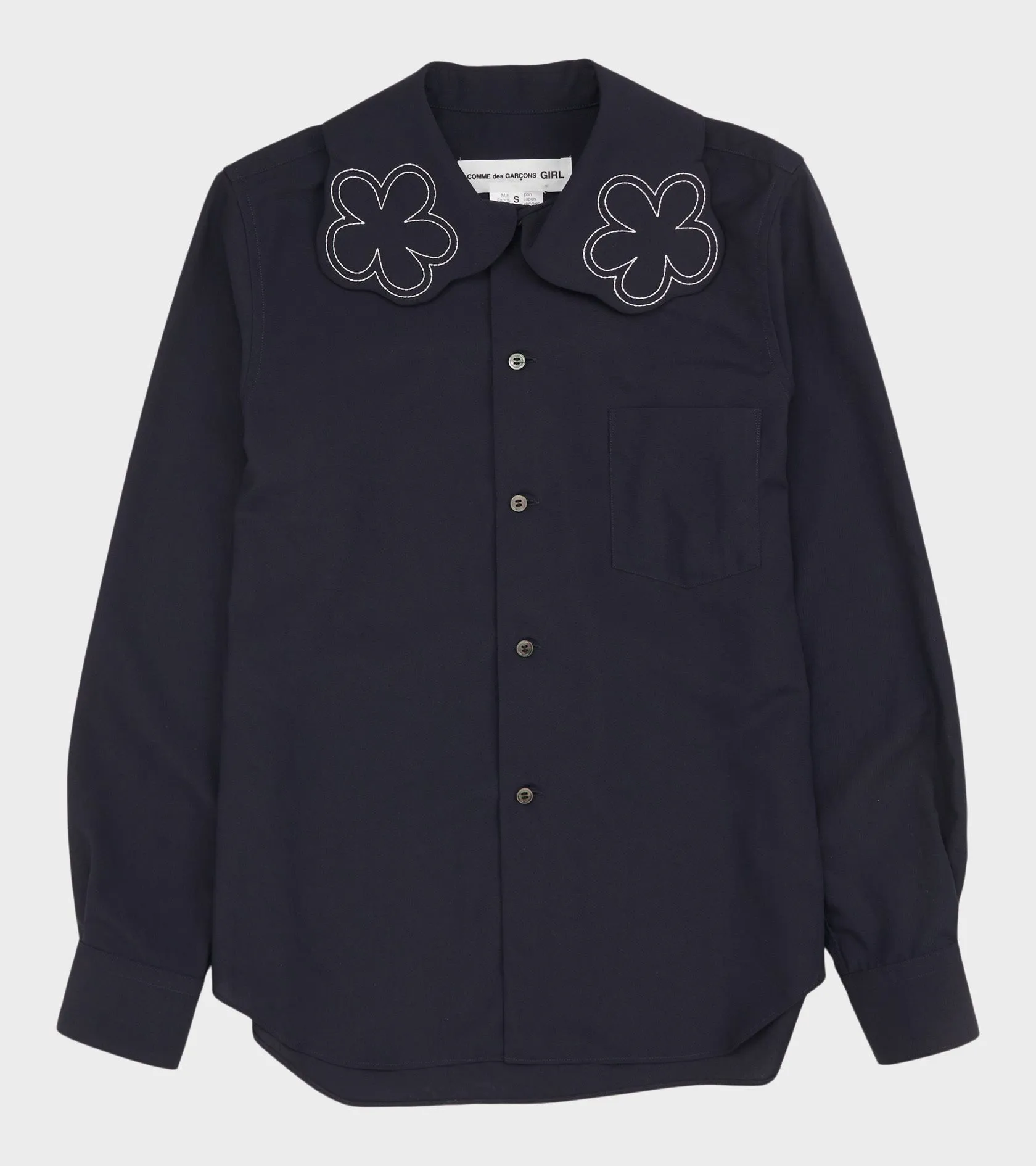 Flower Shirt Navy sold by Dr. Adams
