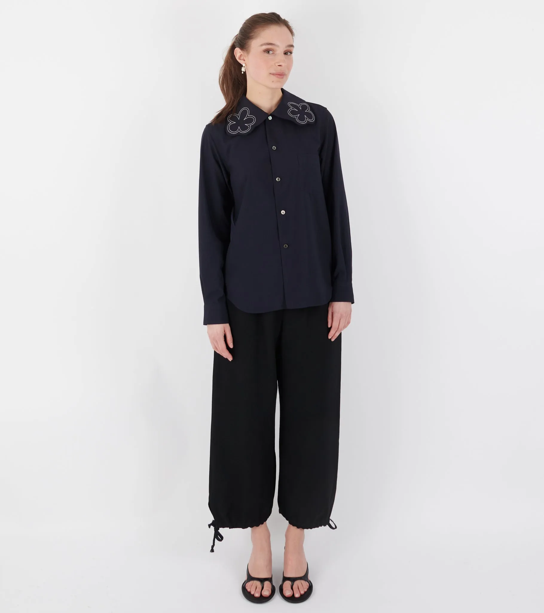 Flower Shirt Navy sold by Dr. Adams product image thumbnail 2