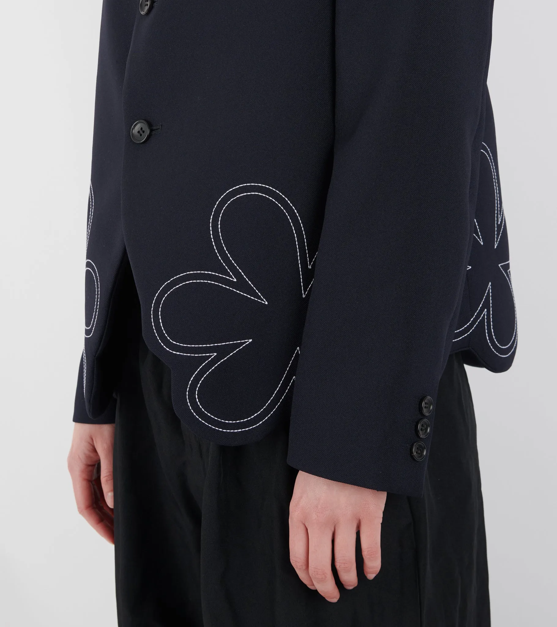 Flower Blazer Navy sold by Dr. Adams product image thumbnail 5