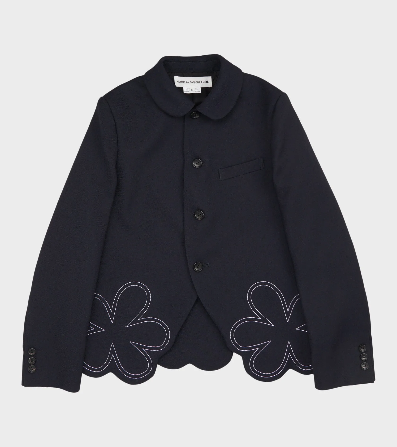 Flower Blazer Navy sold by Dr. Adams