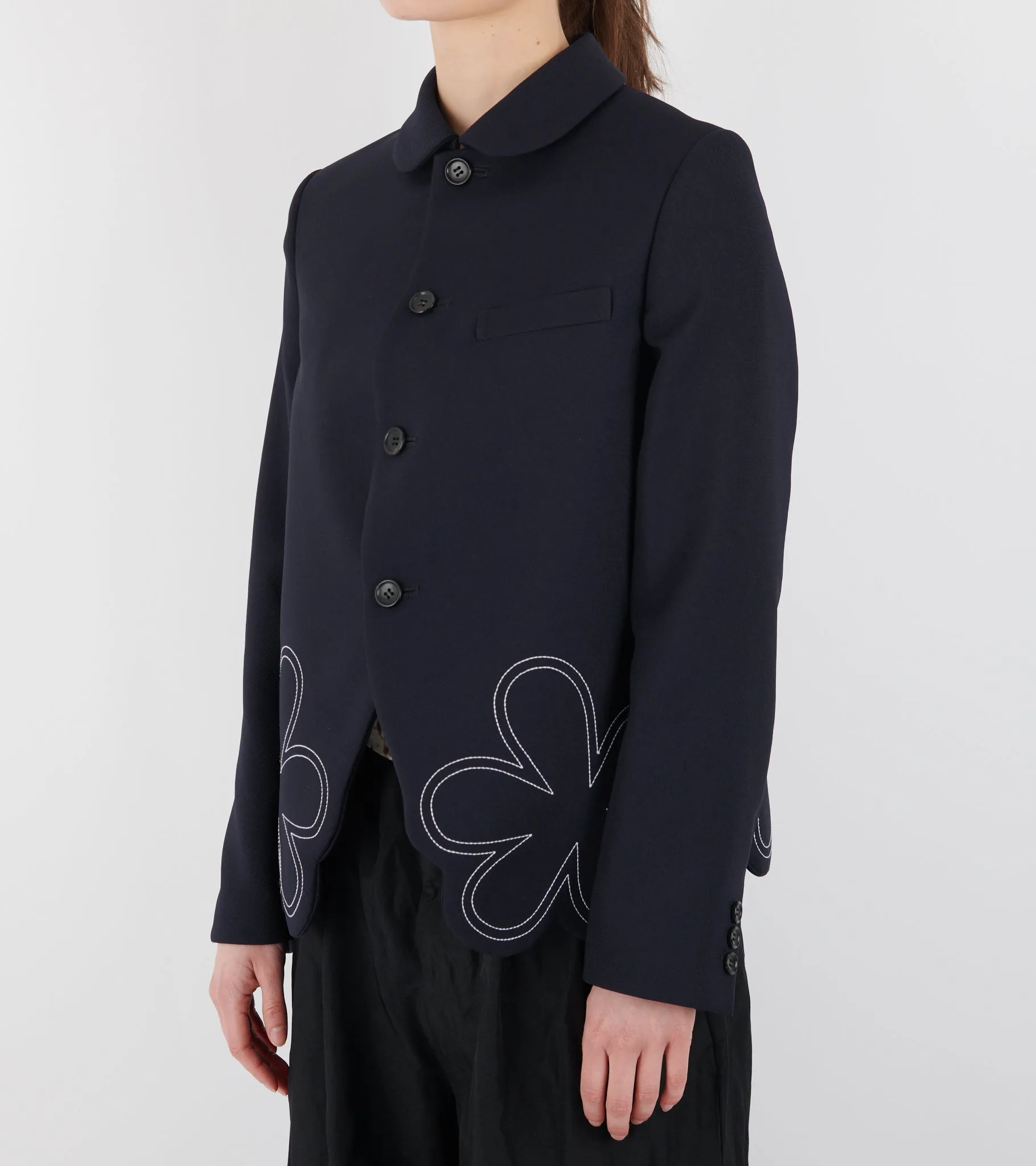 Flower Blazer Navy sold by Dr. Adams product image thumbnail 3