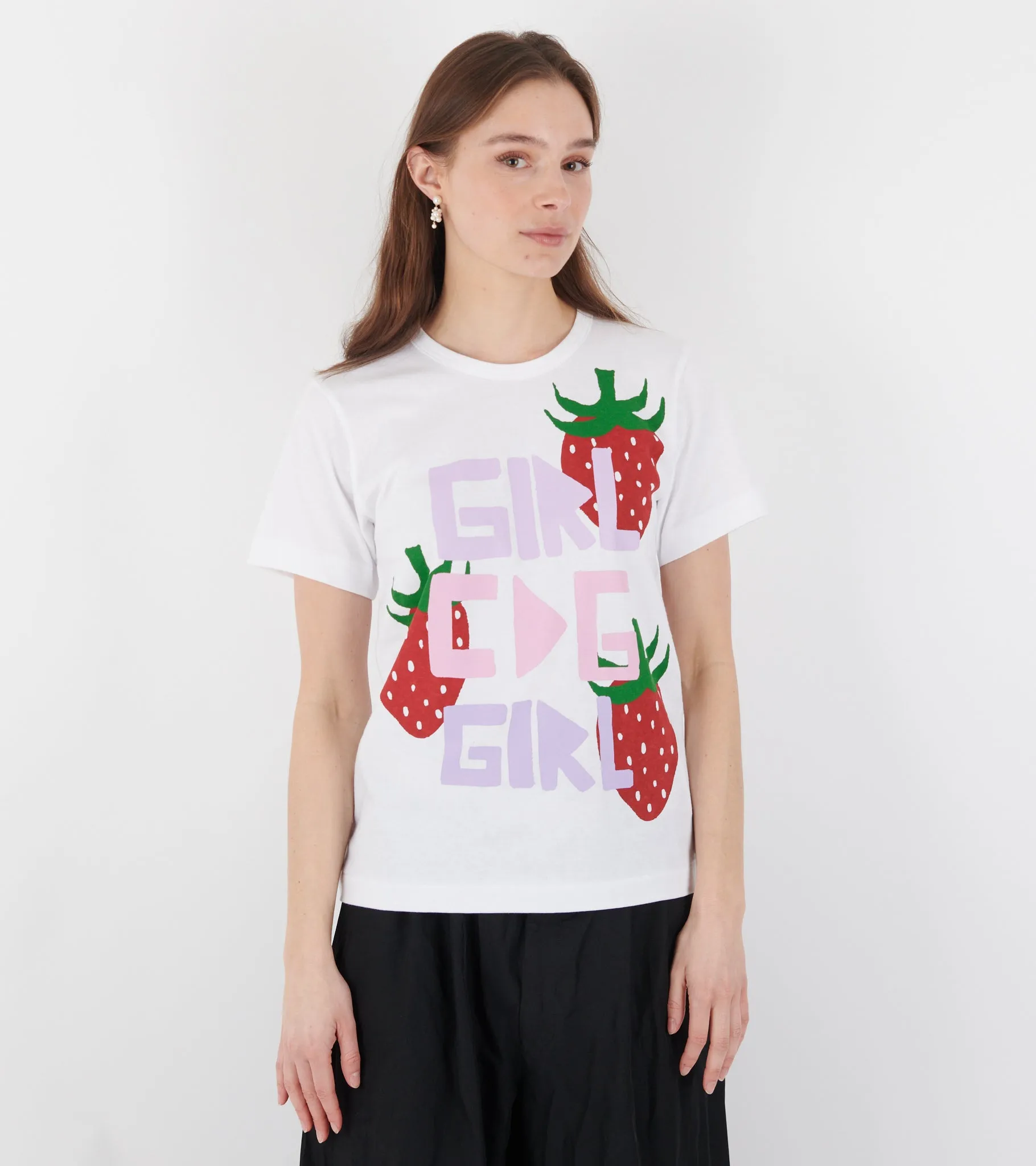 Strawberry T-shirt White sold by Dr. Adams product image thumbnail 2