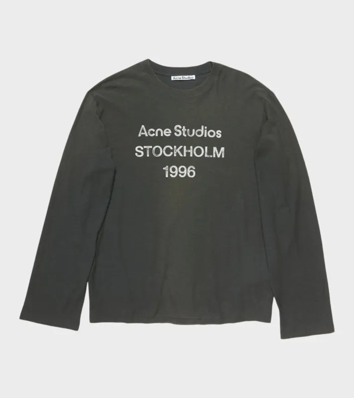 L/S Logo T-shirt Faded Black made by Acne Studios