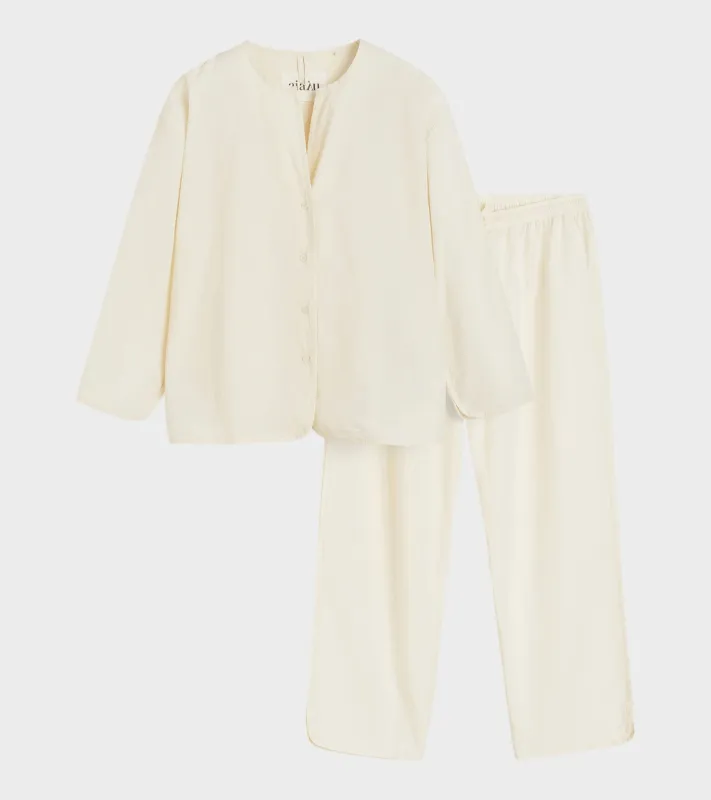 Pyjamas Poplin Pure Ecru made by aiayu
