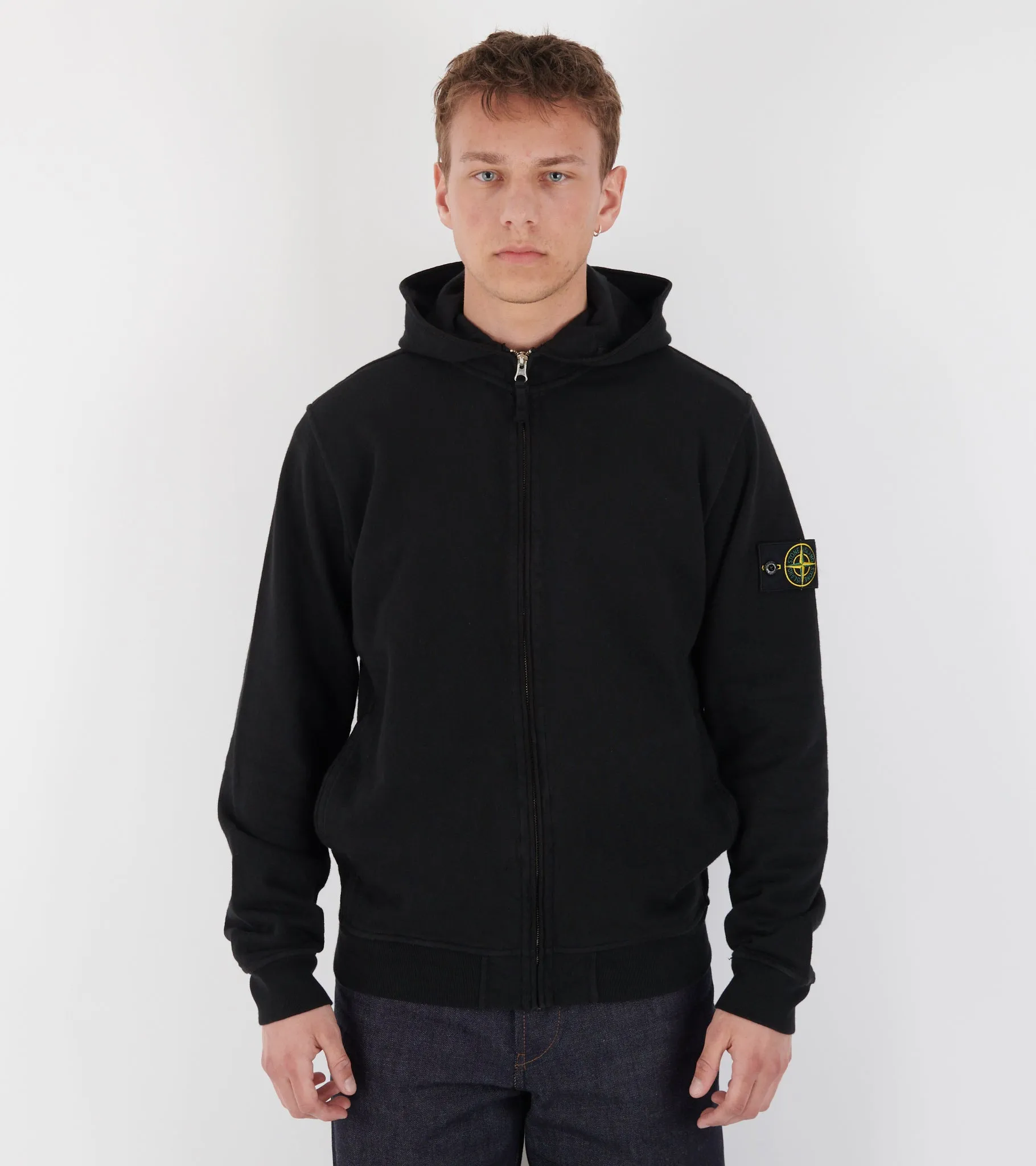 Organic Cotton Zip Hoodie Black sold by Dr. Adams product image thumbnail 3