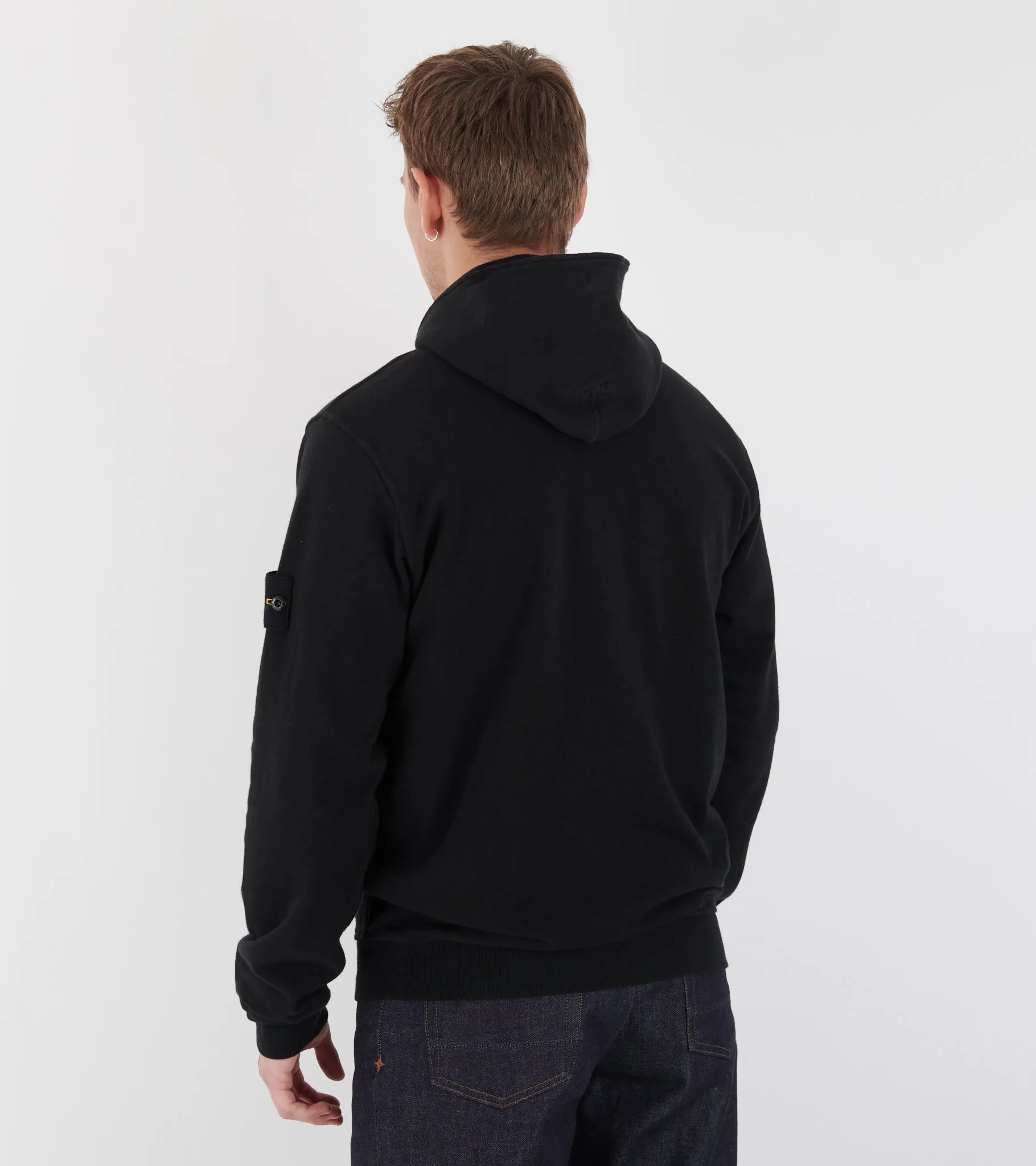 Organic Cotton Zip Hoodie Black sold by Dr. Adams product image thumbnail 5