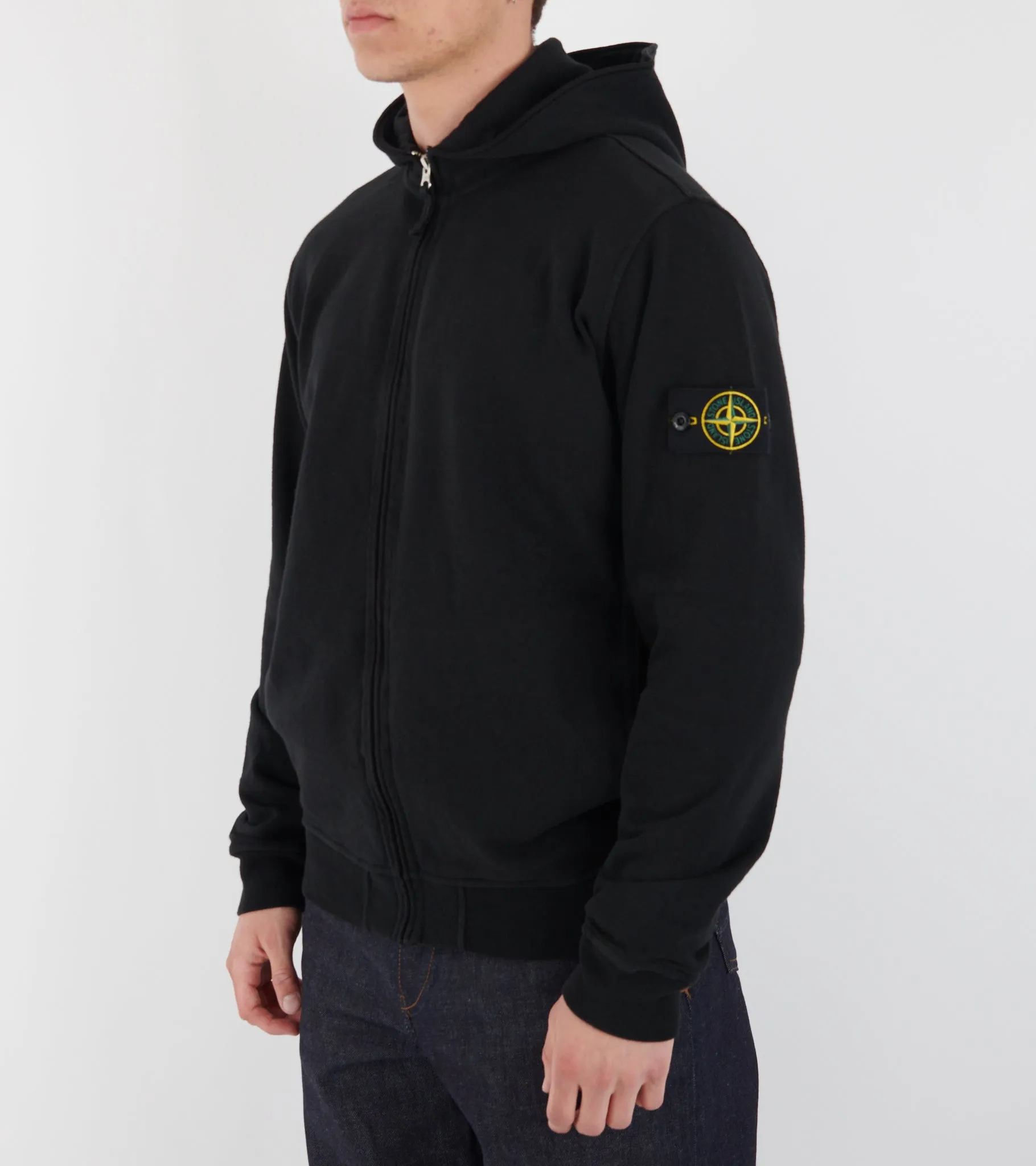 Organic Cotton Zip Hoodie Black sold by Dr. Adams product image thumbnail 4