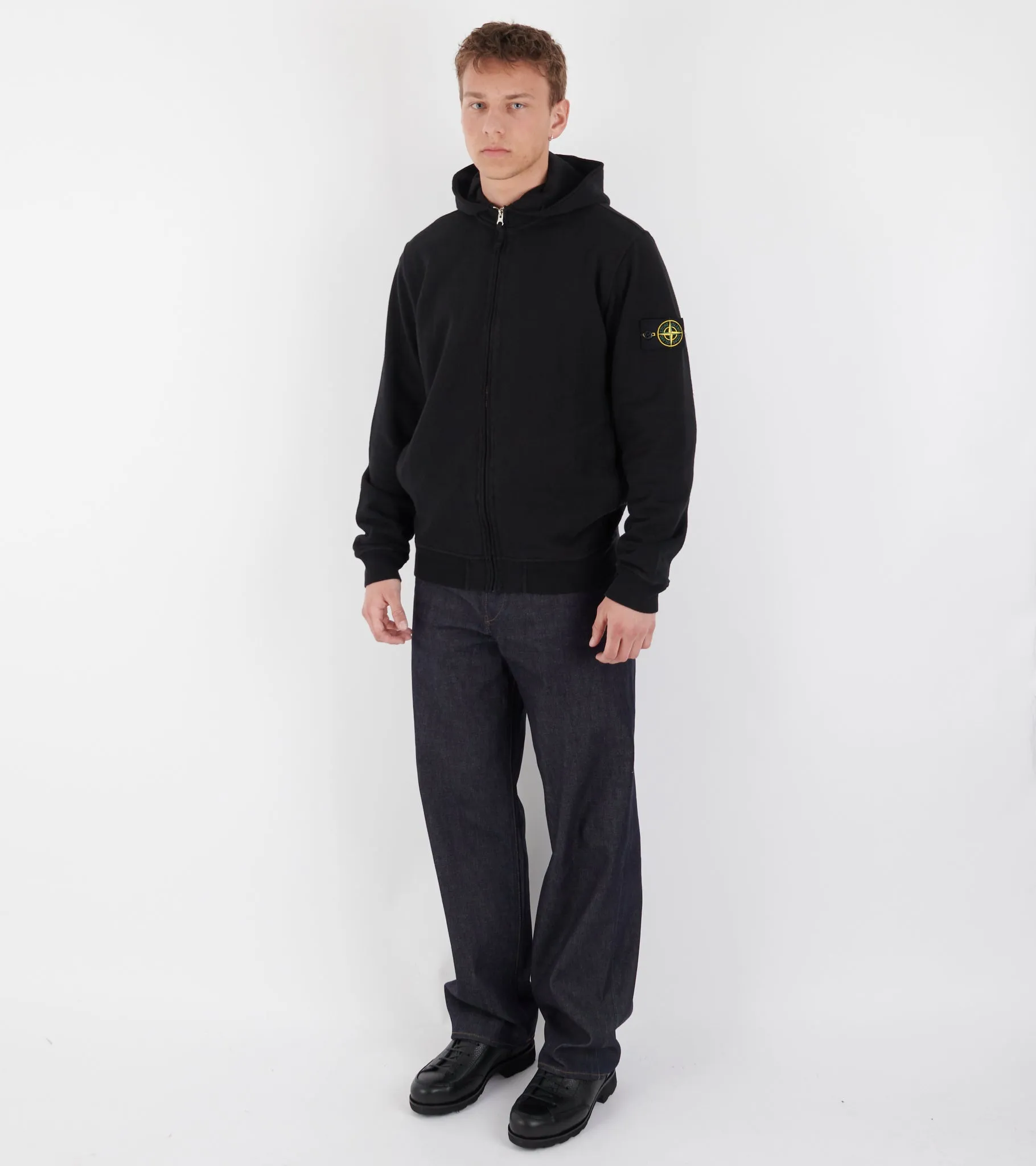 Organic Cotton Zip Hoodie Black sold by Dr. Adams product image thumbnail 2