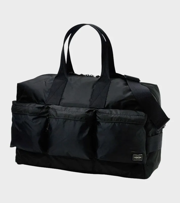 Force 2Way Duffle Bag Black made by Yoshida & Co.