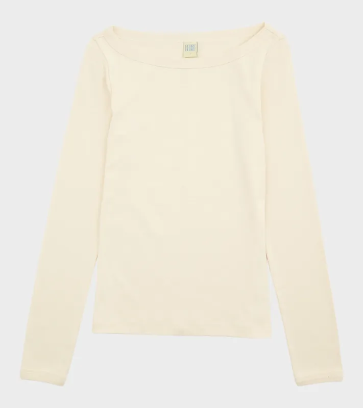 Steffi Longsleeve Off-white made by FLORE FLORE