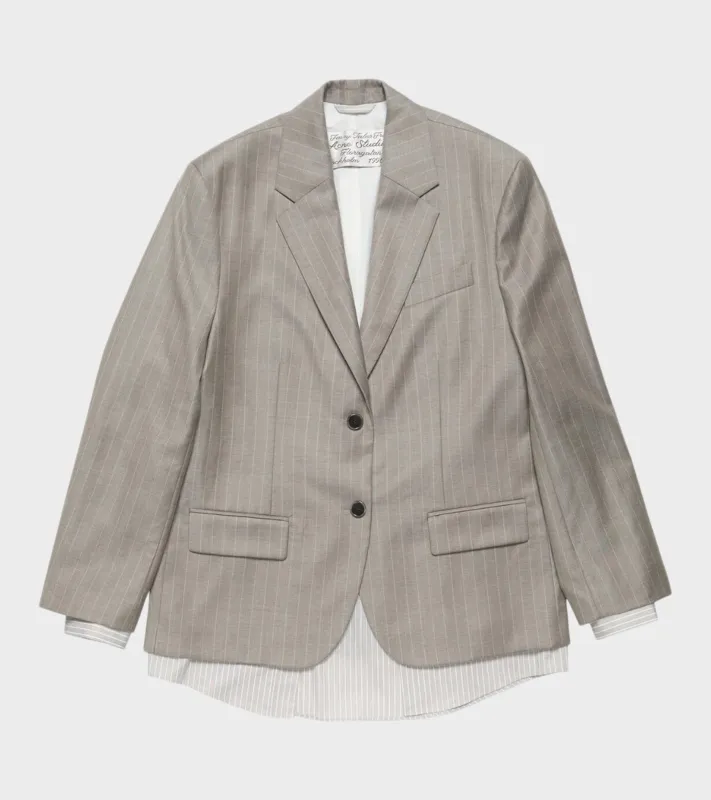 Layered Suit Jacket Warm Grey made by Acne Studios