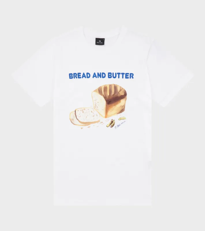 Bread & Butter T-shirt White made by Paul Smith