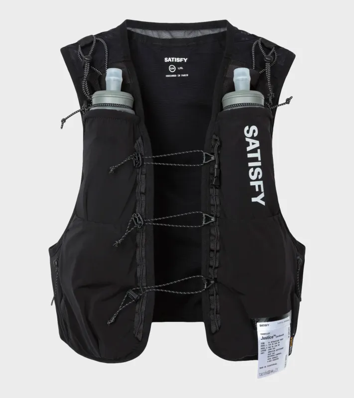 Justice Cordura 5L Hydration Vest Black made by Satisfy Running