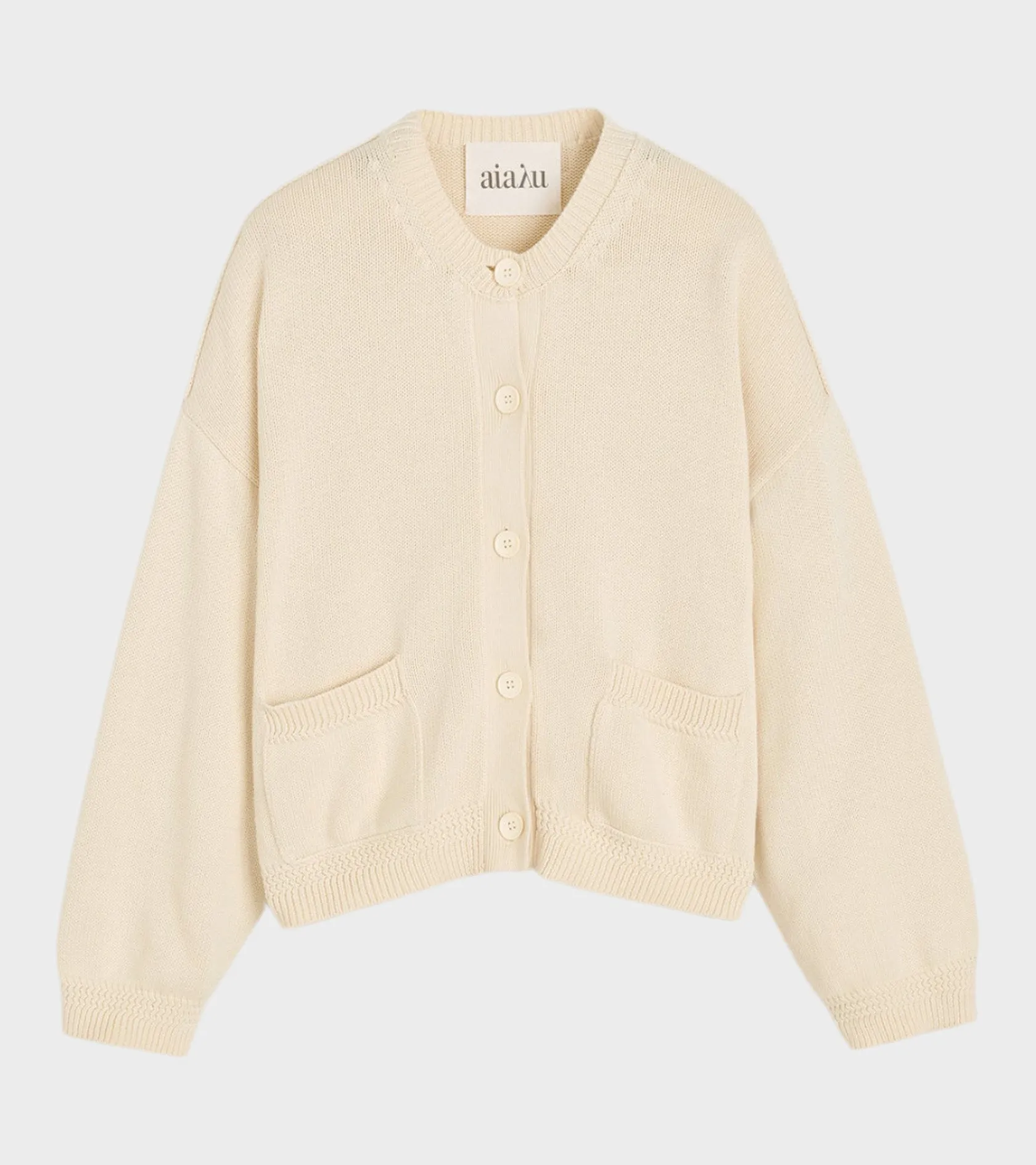 Cobe Cotton Cardigan Pure Ecru sold by Dr. Adams