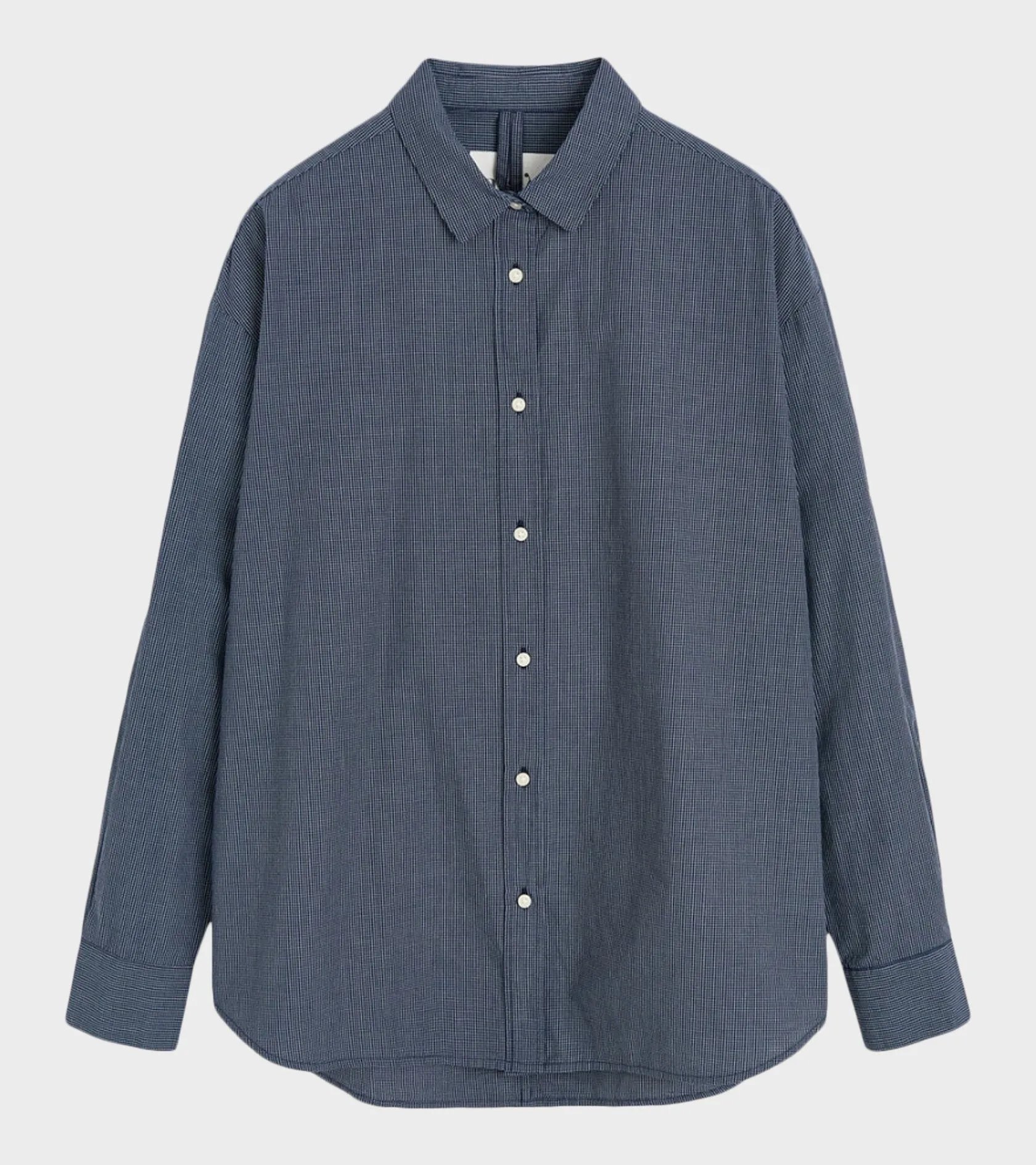 Shirt Navy Check sold by Dr. Adams