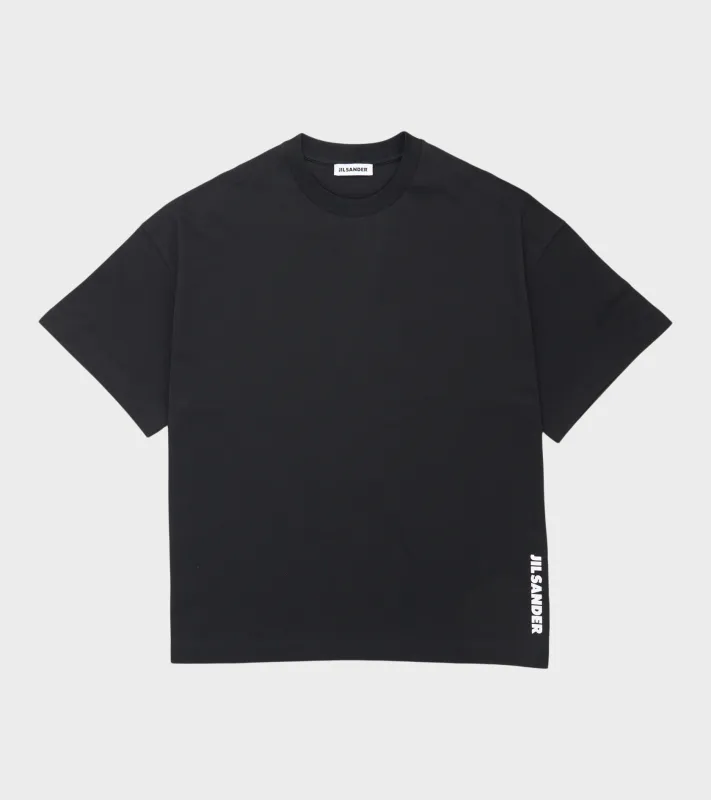 Plain Logo T-shirt Black made by Jil Sander