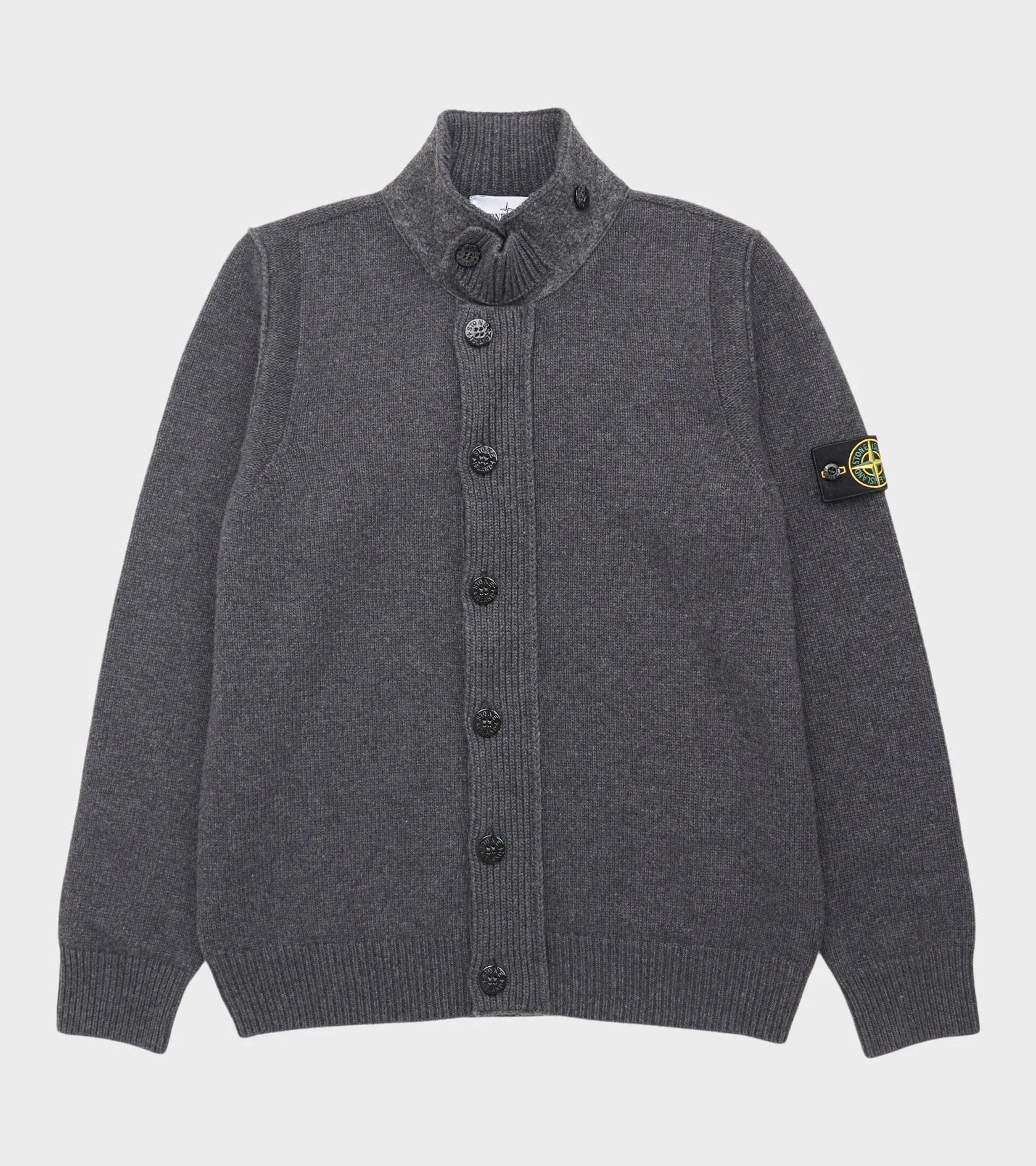Zip Button Wool Cardigan Dark Grey sold by Dr. Adams