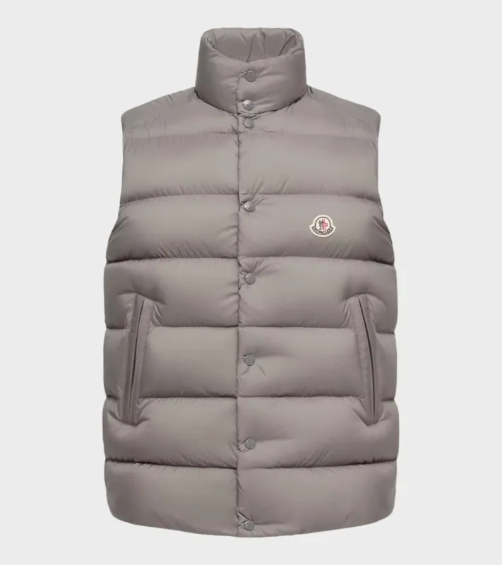 Tibb Down Vest Grey made by Moncler