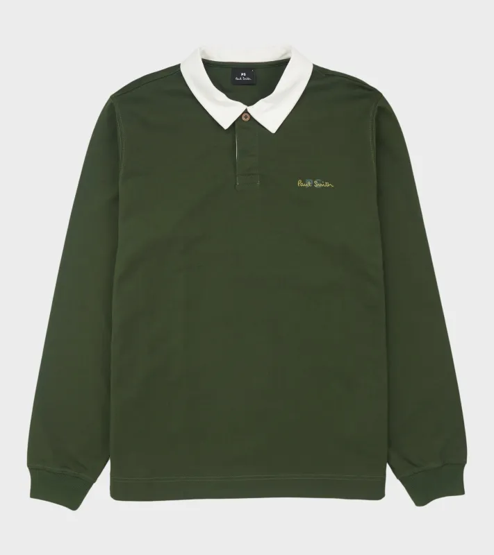 Long-sleeved Polo Green made by Paul Smith