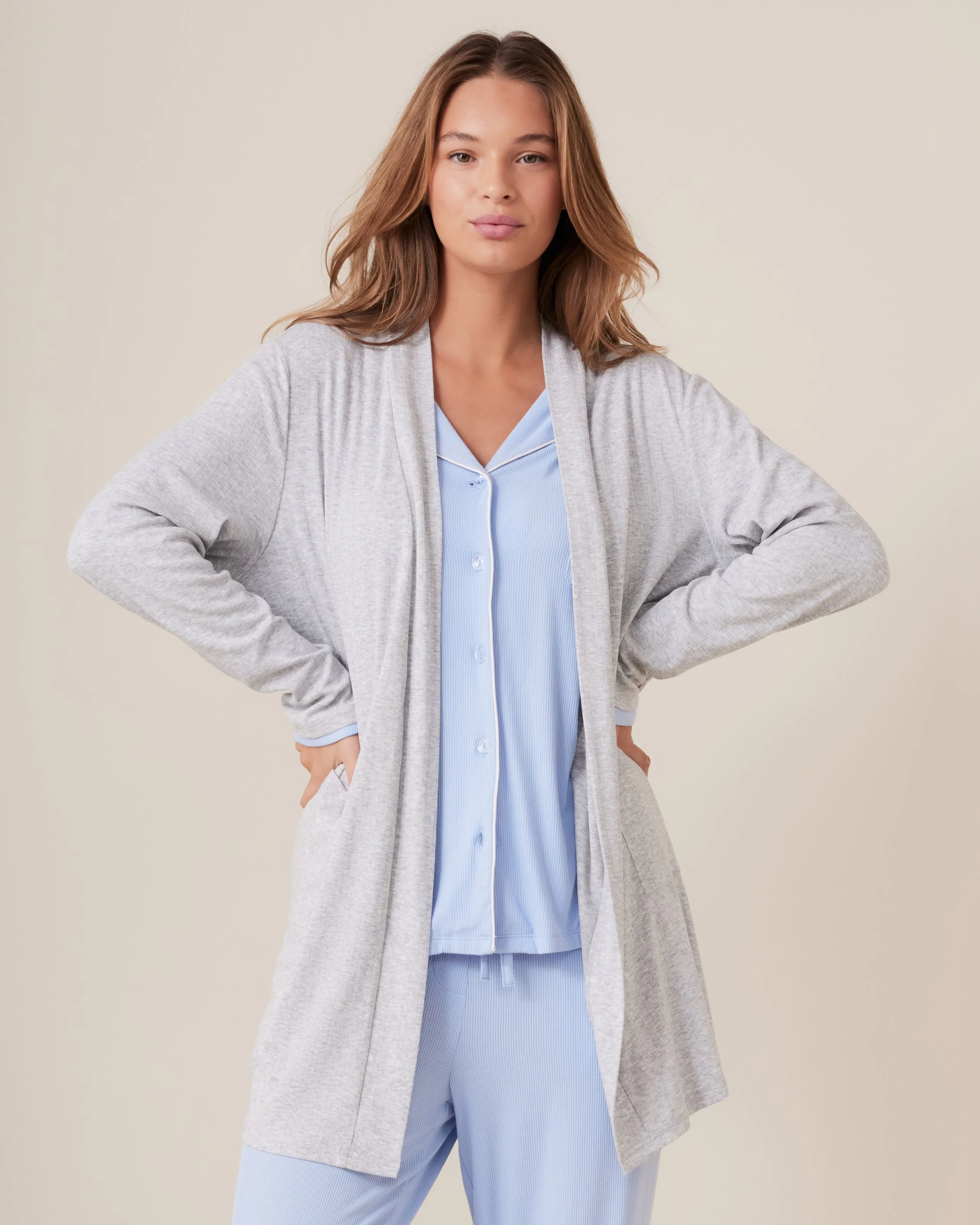 Pointelle Cardi Gown sold by Léays product image thumbnail 5