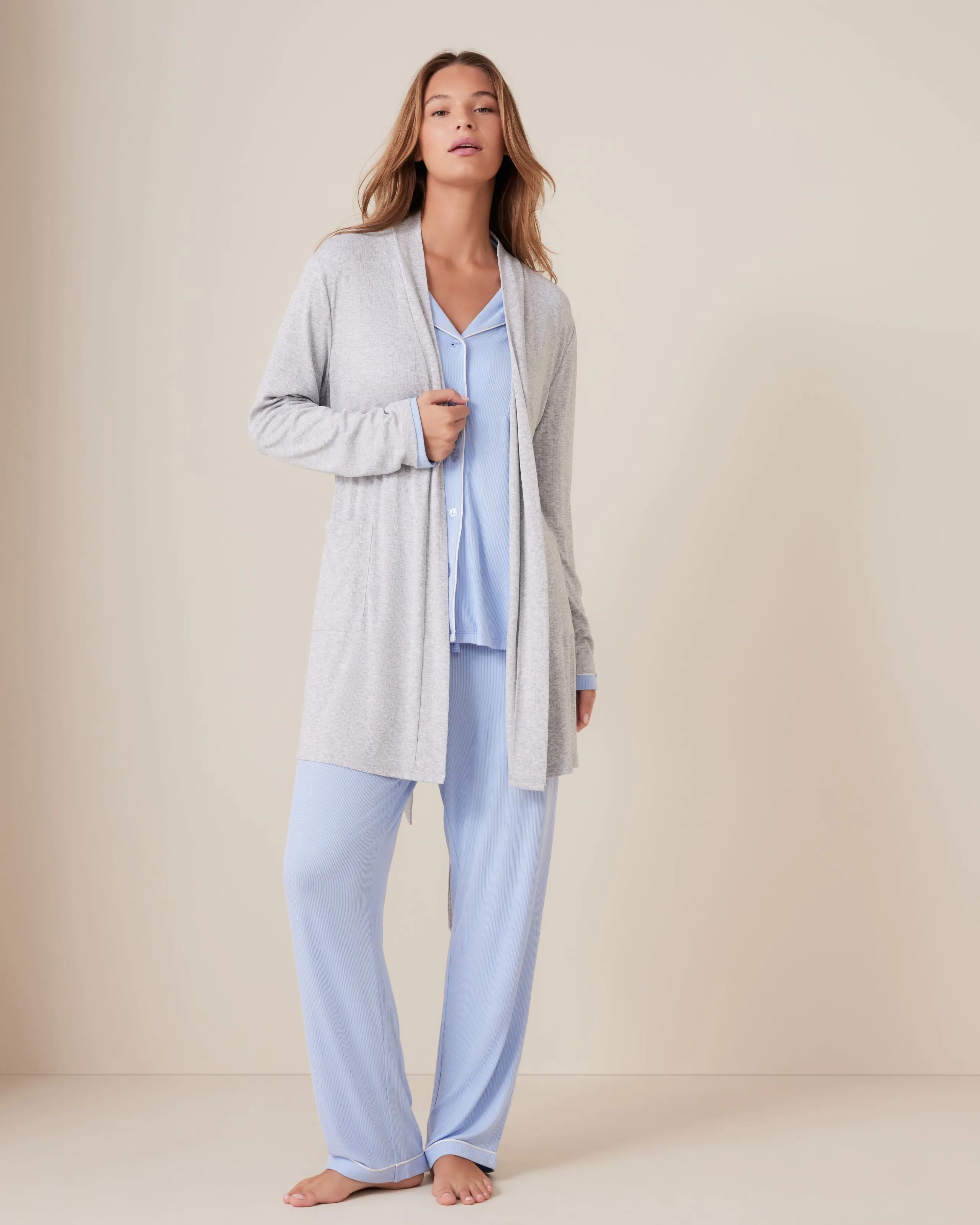 Pointelle Cardi Gown sold by Léays product image thumbnail 4