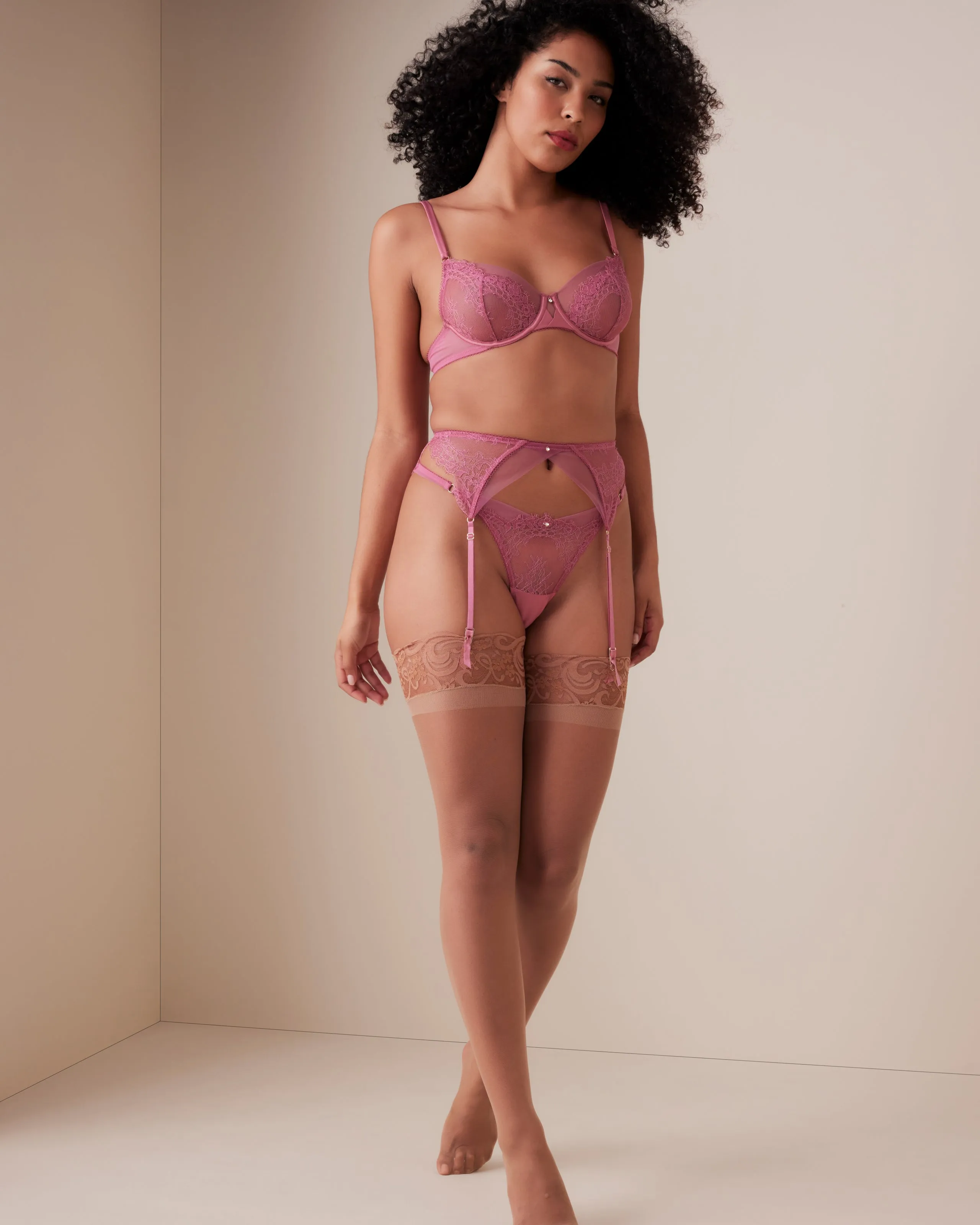 Anka Lace Suspender sold by Léays product image thumbnail 5