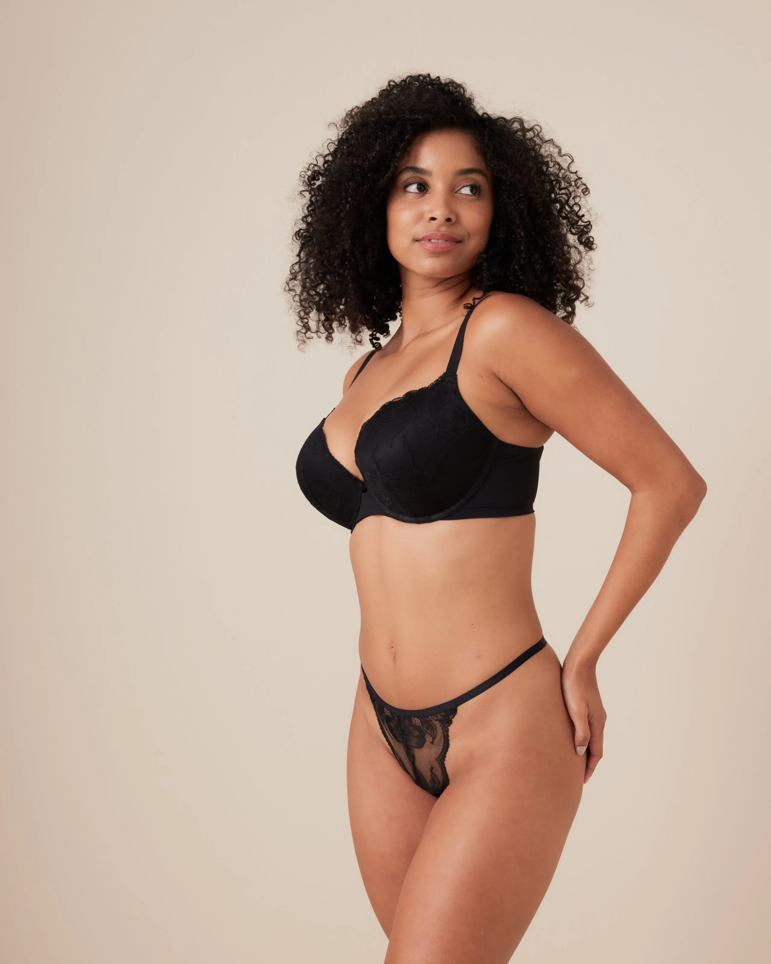 Invisibles Lace Demi Push Up Bra sold by Léays product image thumbnail 2