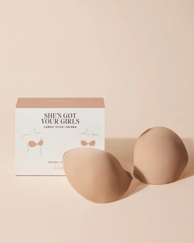 Fabric Stick-On Bra sold by Léays