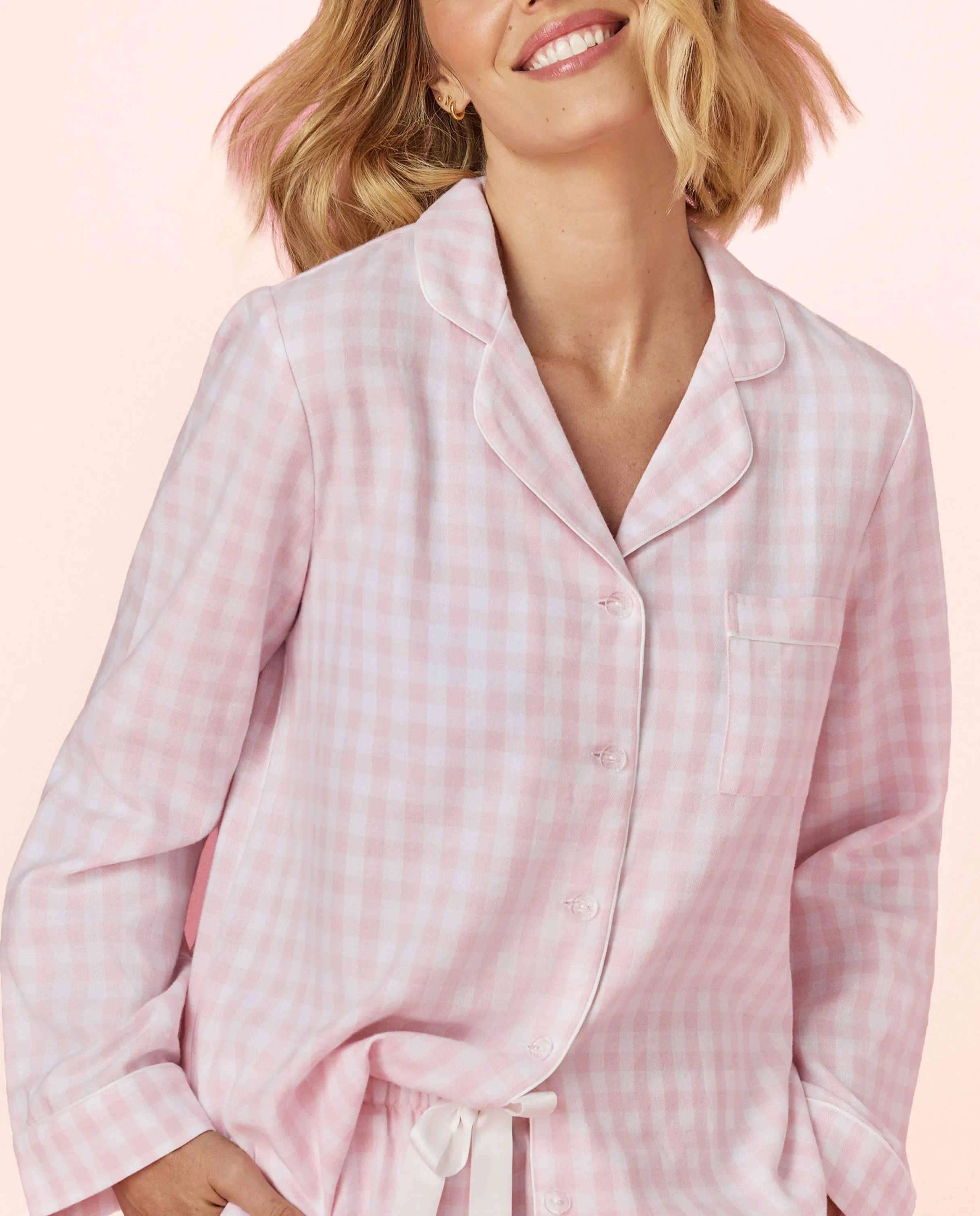 Gingham Flanette Long Set sold by Léays product image thumbnail 4