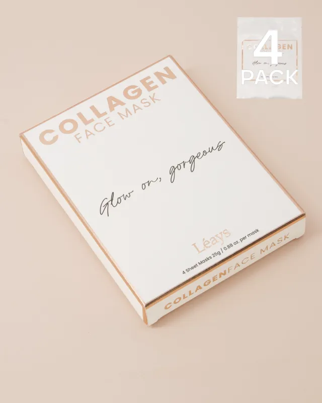 Collagen Face Mask - 4 Pack made by Léays