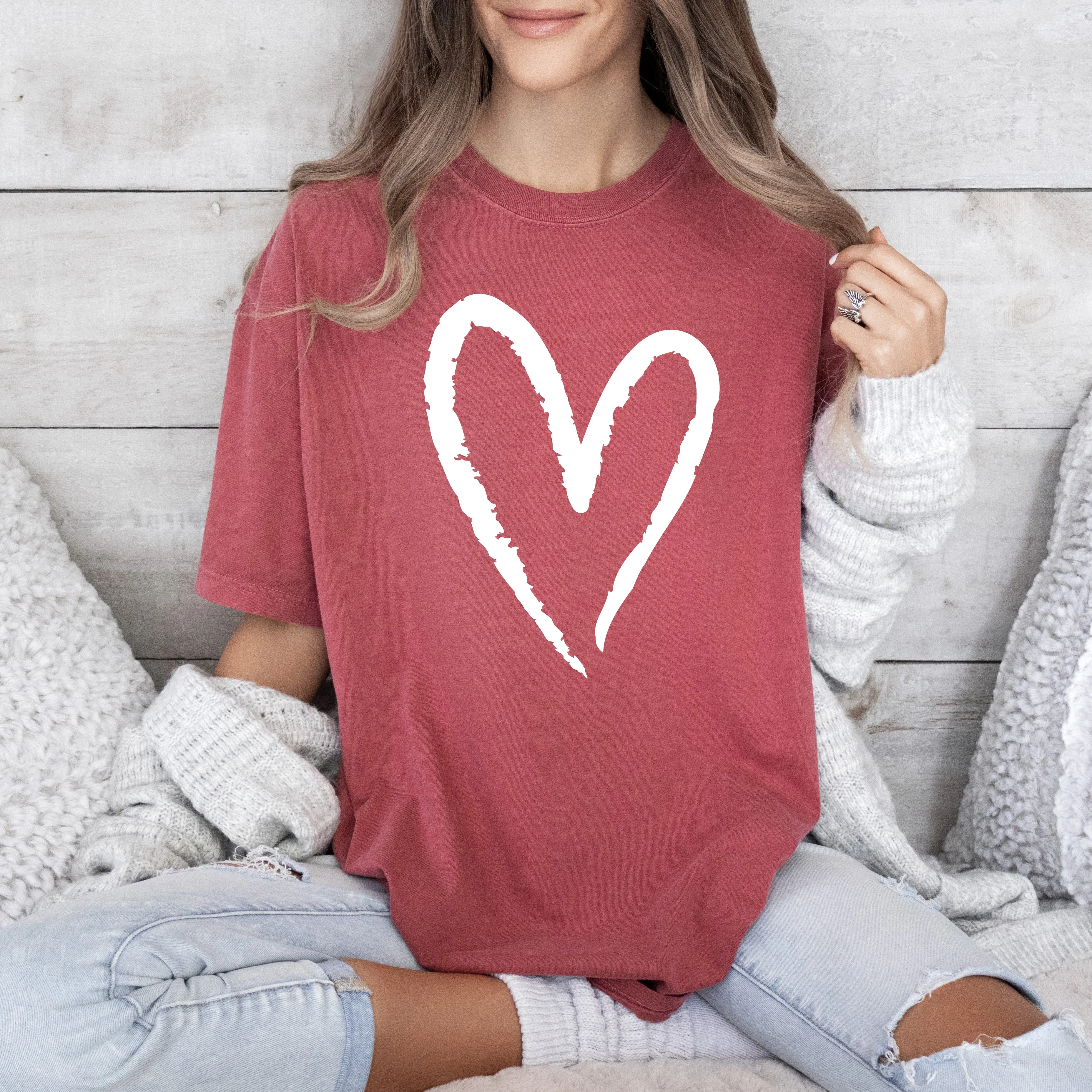 Valentine's Heart, 2026, Vintage Design, Trend, Love, Comfort Colors T-Shirt sold by Refinery Number One product image thumbnail 4