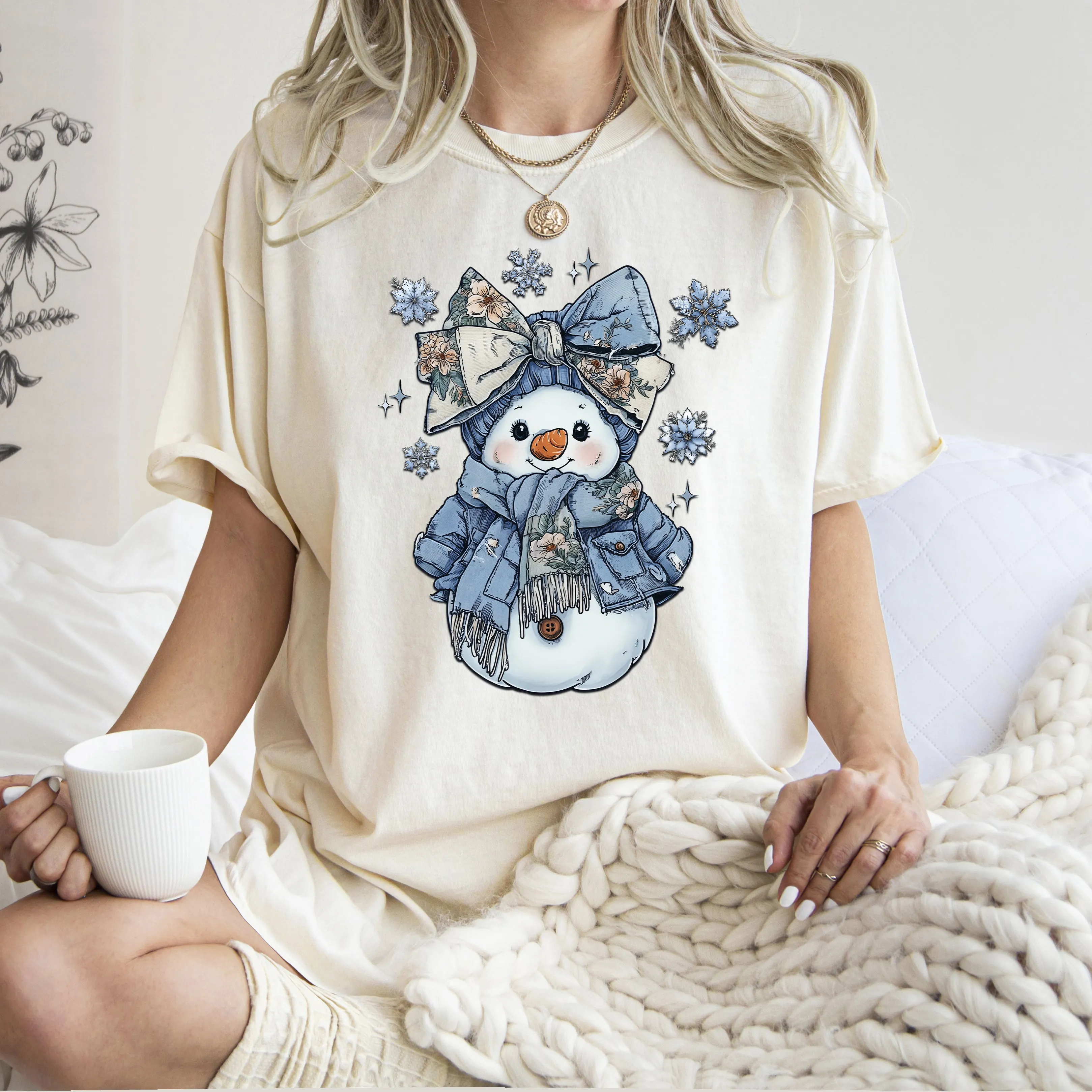Snow Woman, Freezing Season, Cute For Winter, Snow, Adorable, Comfort Colors T-Shirt sold by Refinery Number One