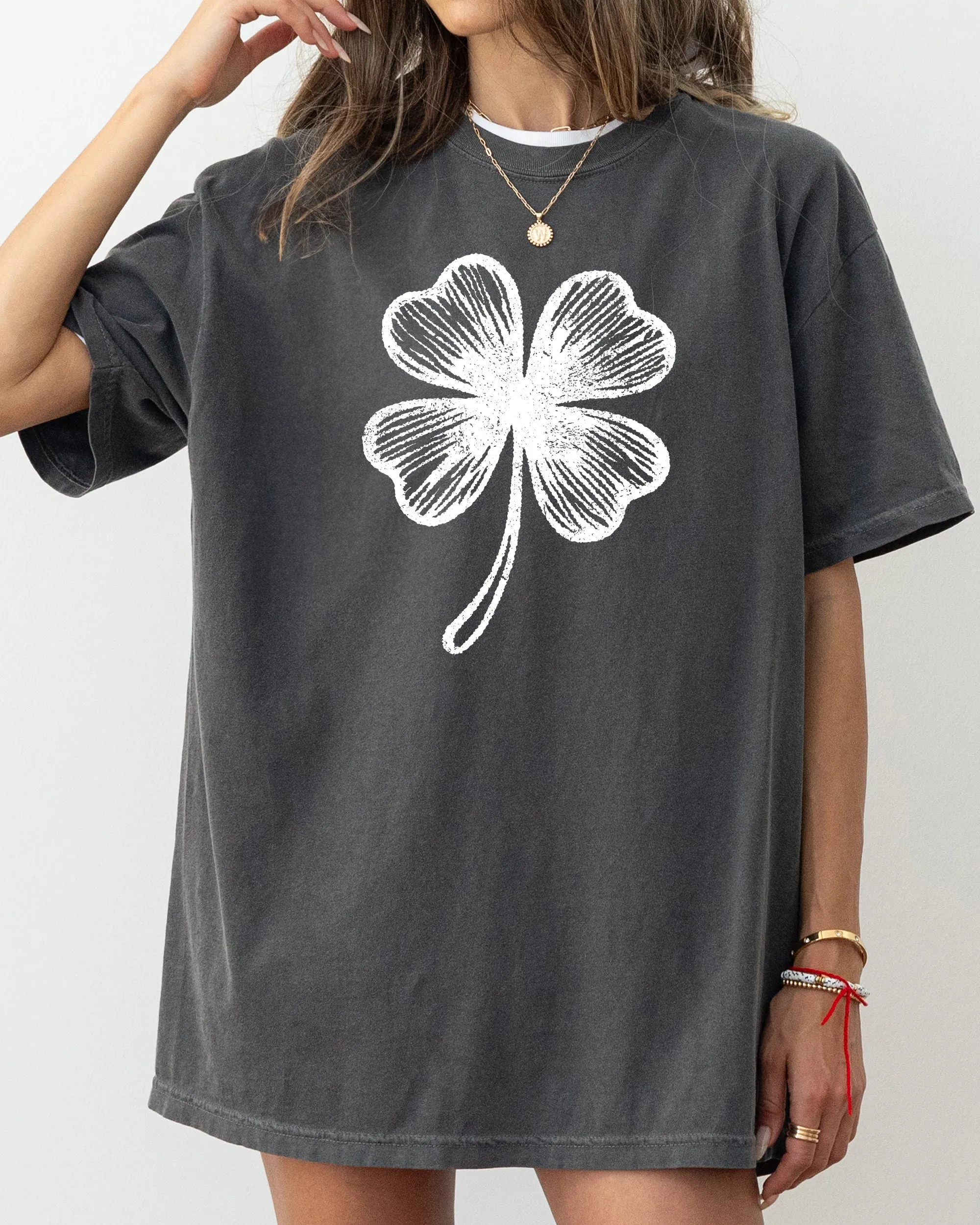 Classic Shamrock, Vintage, St. Patrick's Day, Comfort Colors T-Shirt sold by Refinery Number One product image thumbnail 5