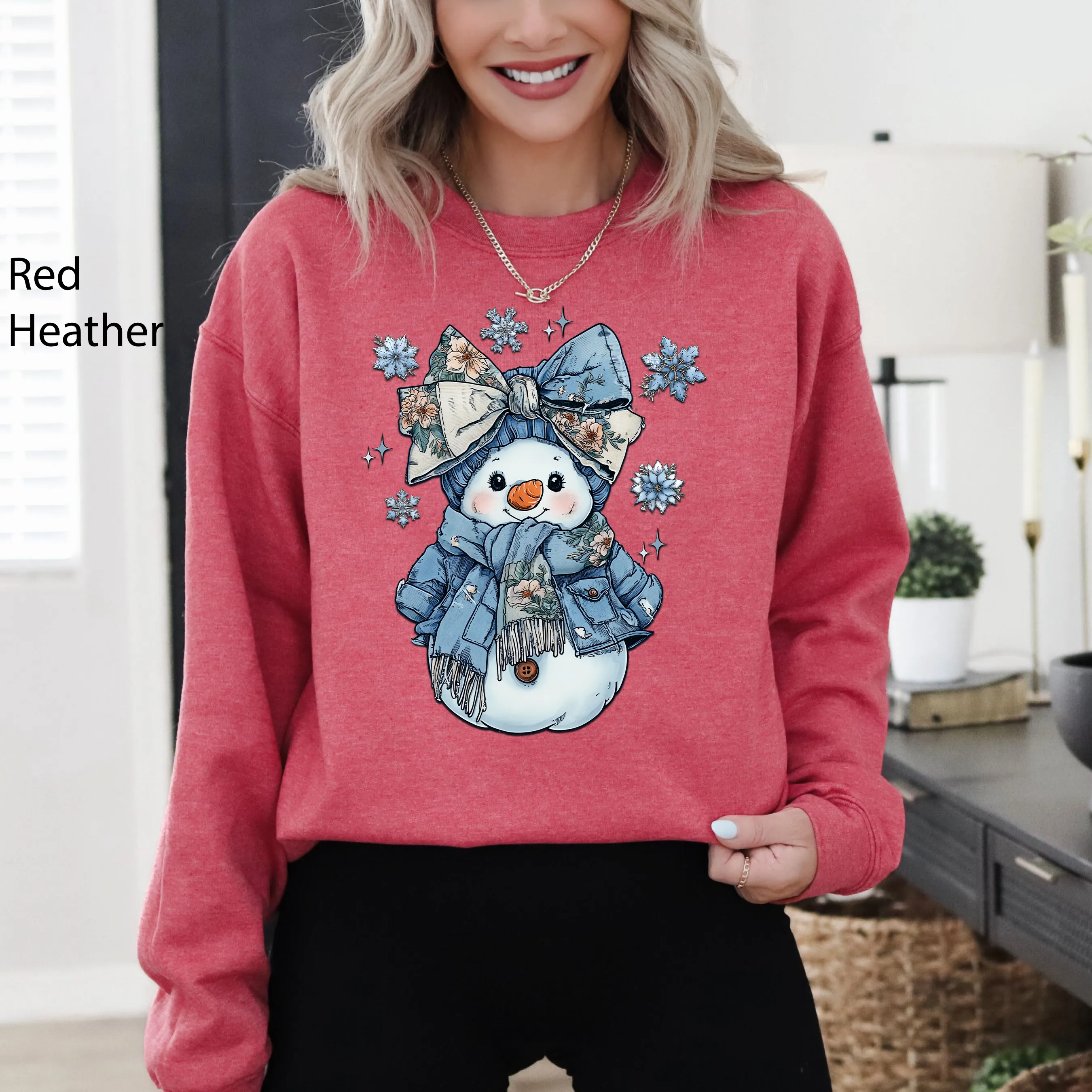 Snow Woman, Freezing Season, Cute For Winter, Snow, Adorable Sweatshirt sold by Refinery Number One product image thumbnail 5