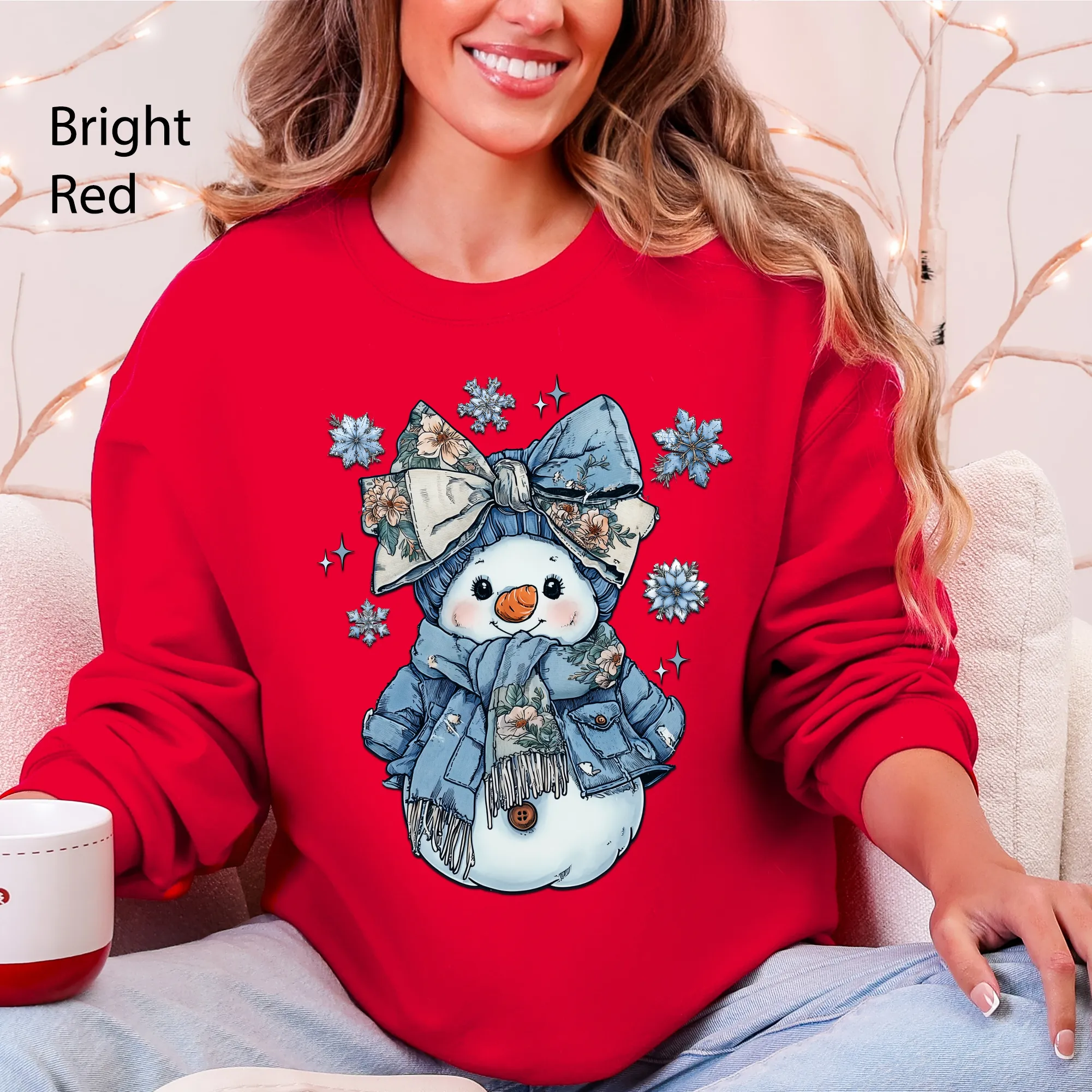 Snow Woman, Freezing Season, Cute For Winter, Snow, Adorable Sweatshirt sold by Refinery Number One product image thumbnail 2
