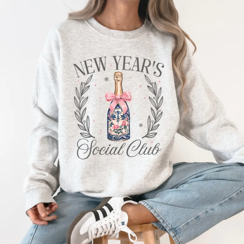New Years Eve Social Club, Party, Champagne, 2026 Sweatshirt sold by Refinery Number One