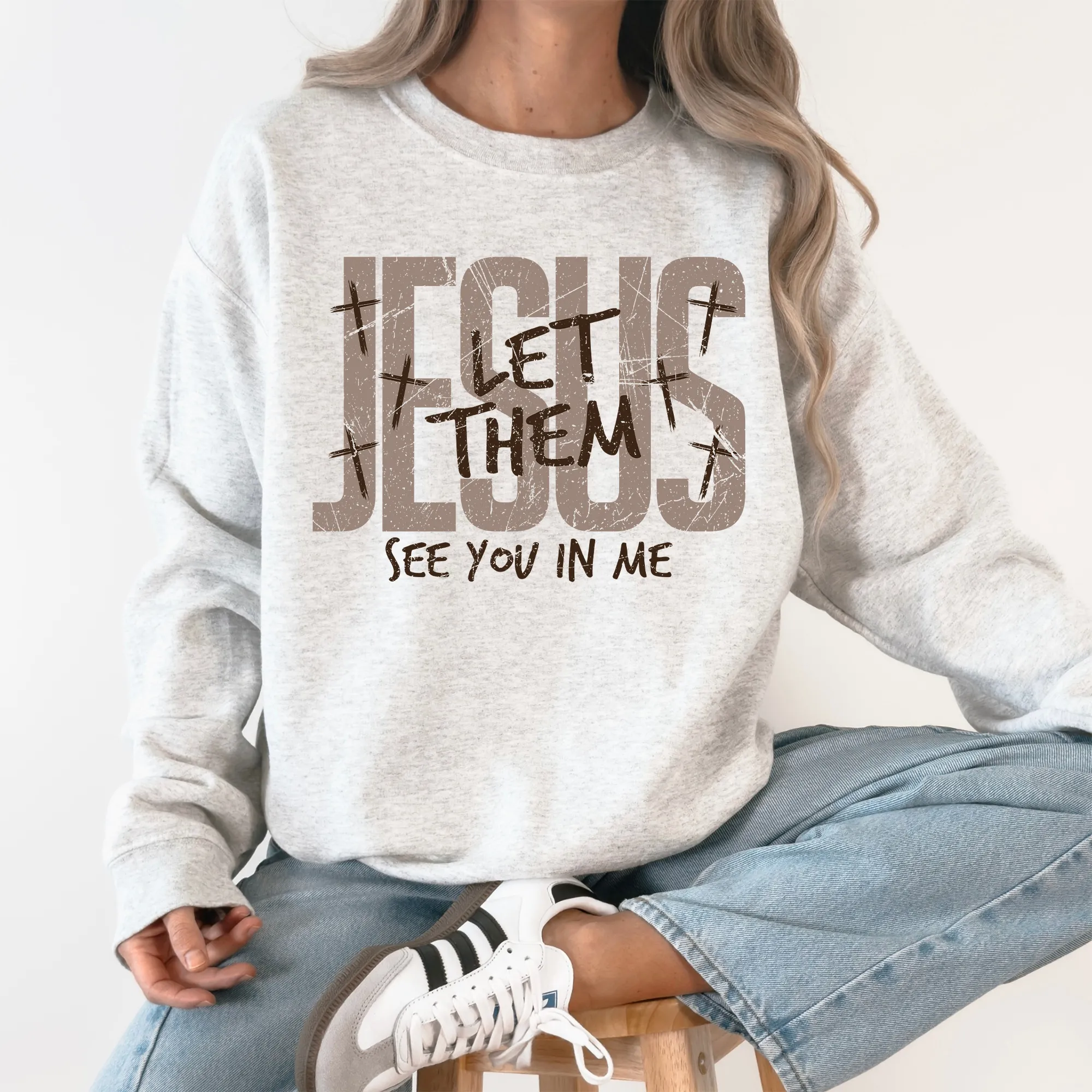 Jesus, Let Them See You In Me, Christian, Faith, Gospel Sweatshirt sold by Refinery Number One product image thumbnail 4