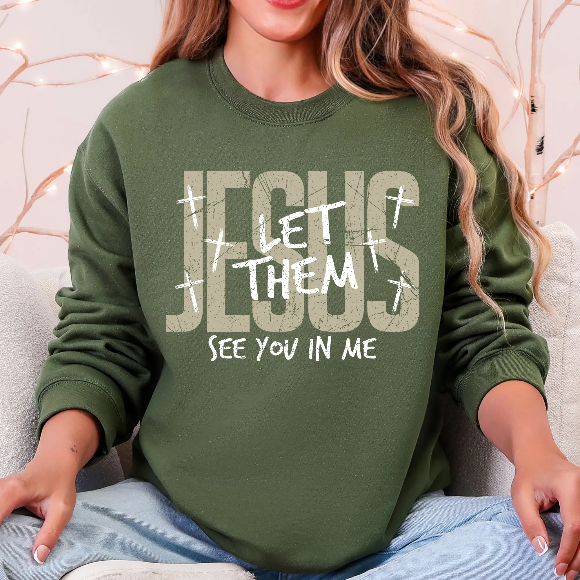 Jesus, Let Them See You In Me, Christian, Faith, Gospel Sweatshirt sold by Refinery Number One product image thumbnail 2