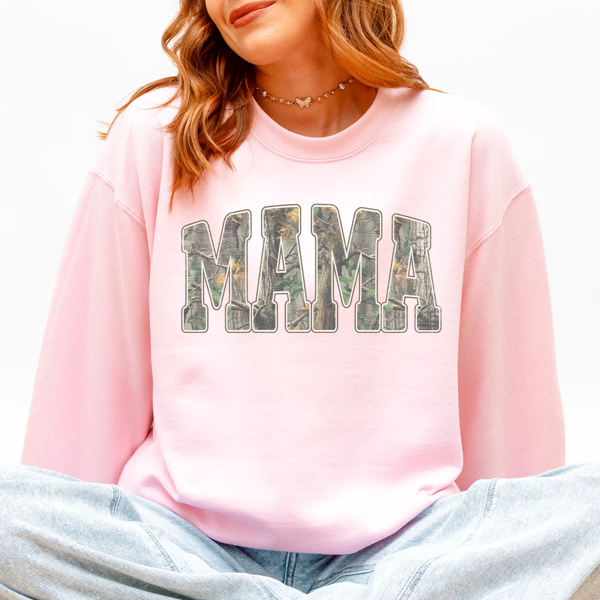 Mama, Camouflage, Mother's Day, Camo, Mom Gift, Hunting, Outdoors Sweatshirt sold by Refinery Number One product image thumbnail 5