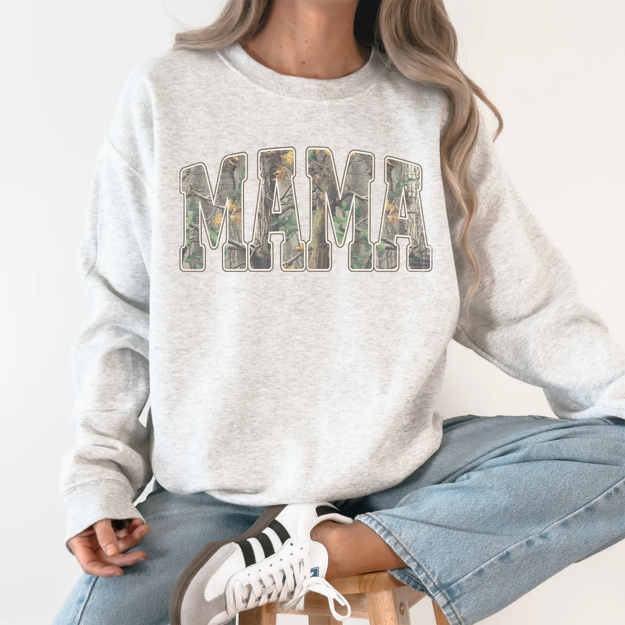 Mama, Camouflage, Mother's Day, Camo, Mom Gift, Hunting, Outdoors Sweatshirt sold by Refinery Number One product image thumbnail 3