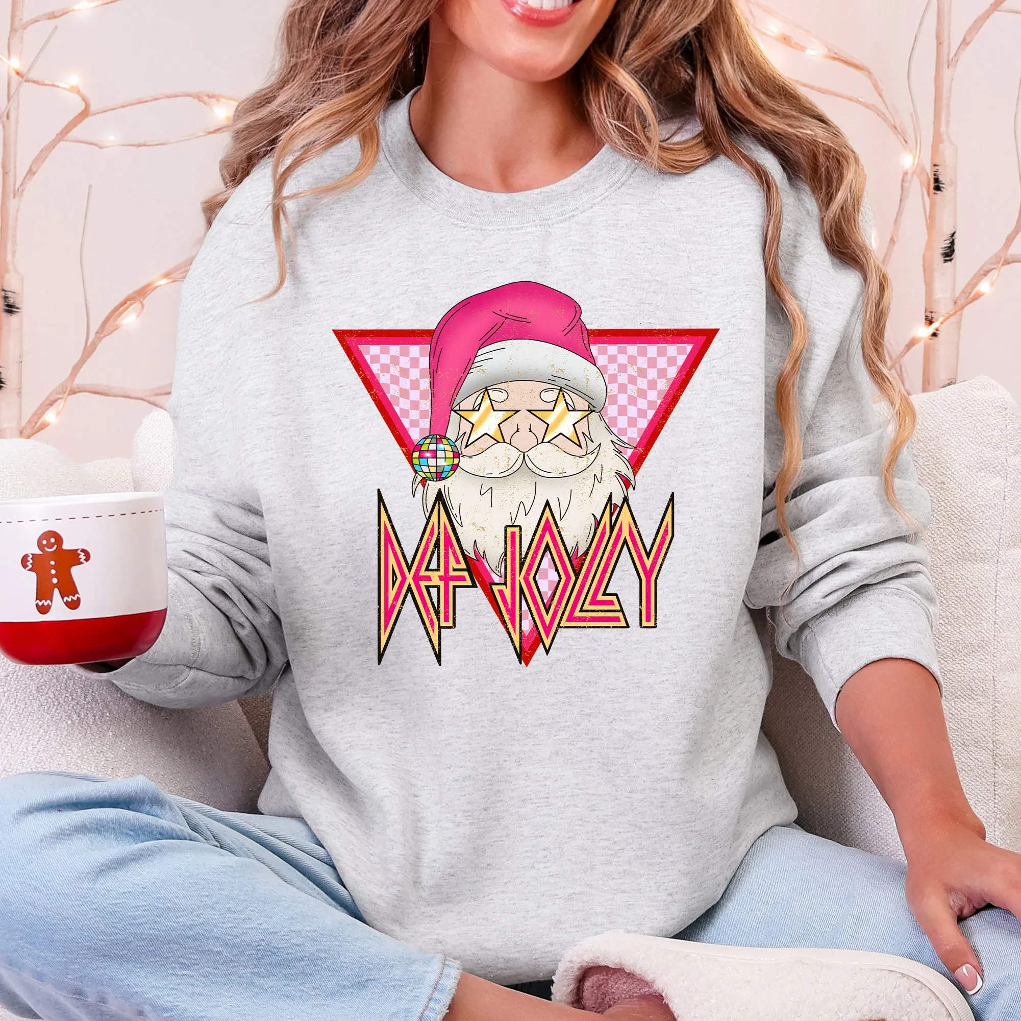 Def Jolly, Santa, Retro, Christmas, Funny Sweatshirt sold by Refinery Number One product image thumbnail 2