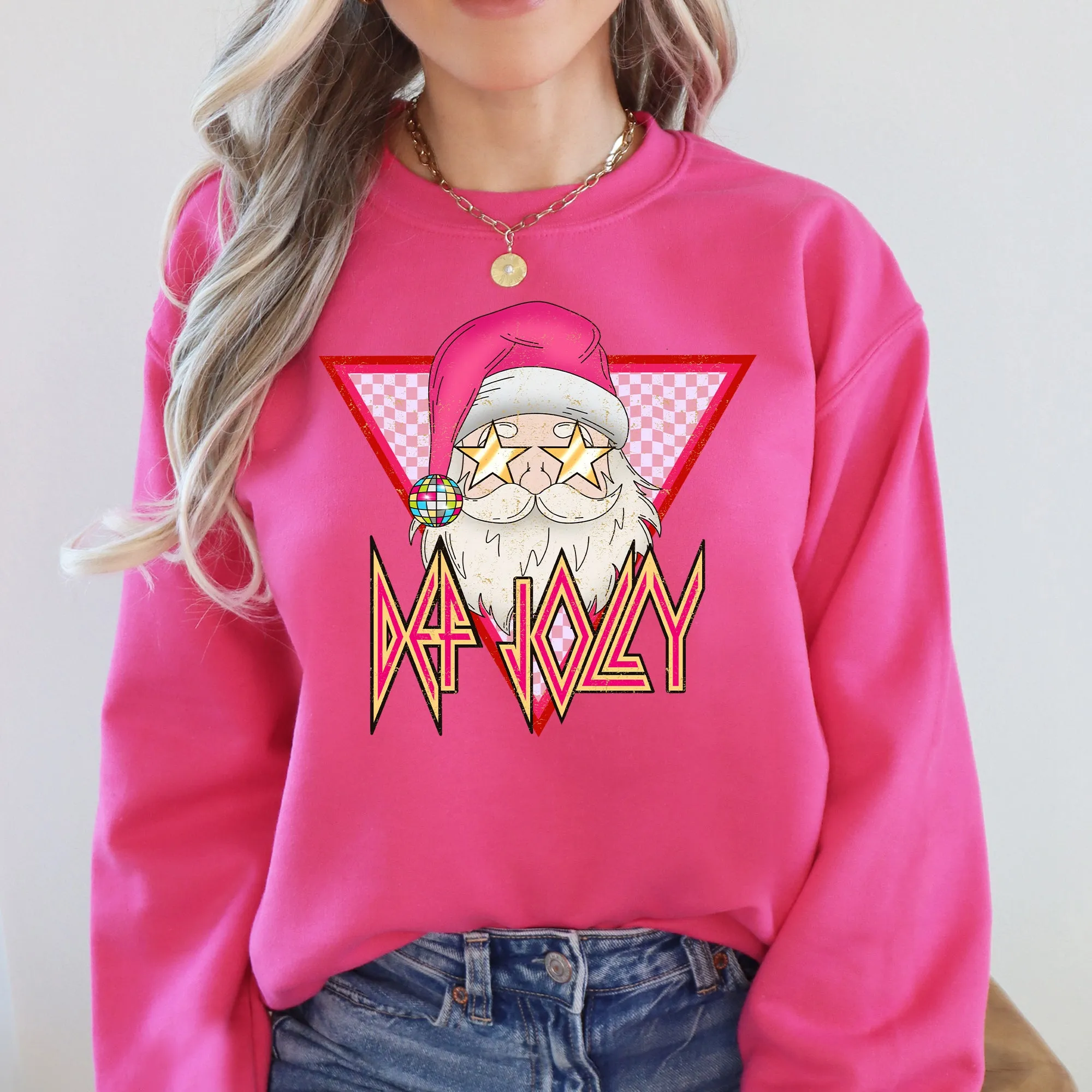 Def Jolly, Santa, Retro, Christmas, Funny Sweatshirt sold by Refinery Number One product image thumbnail 3