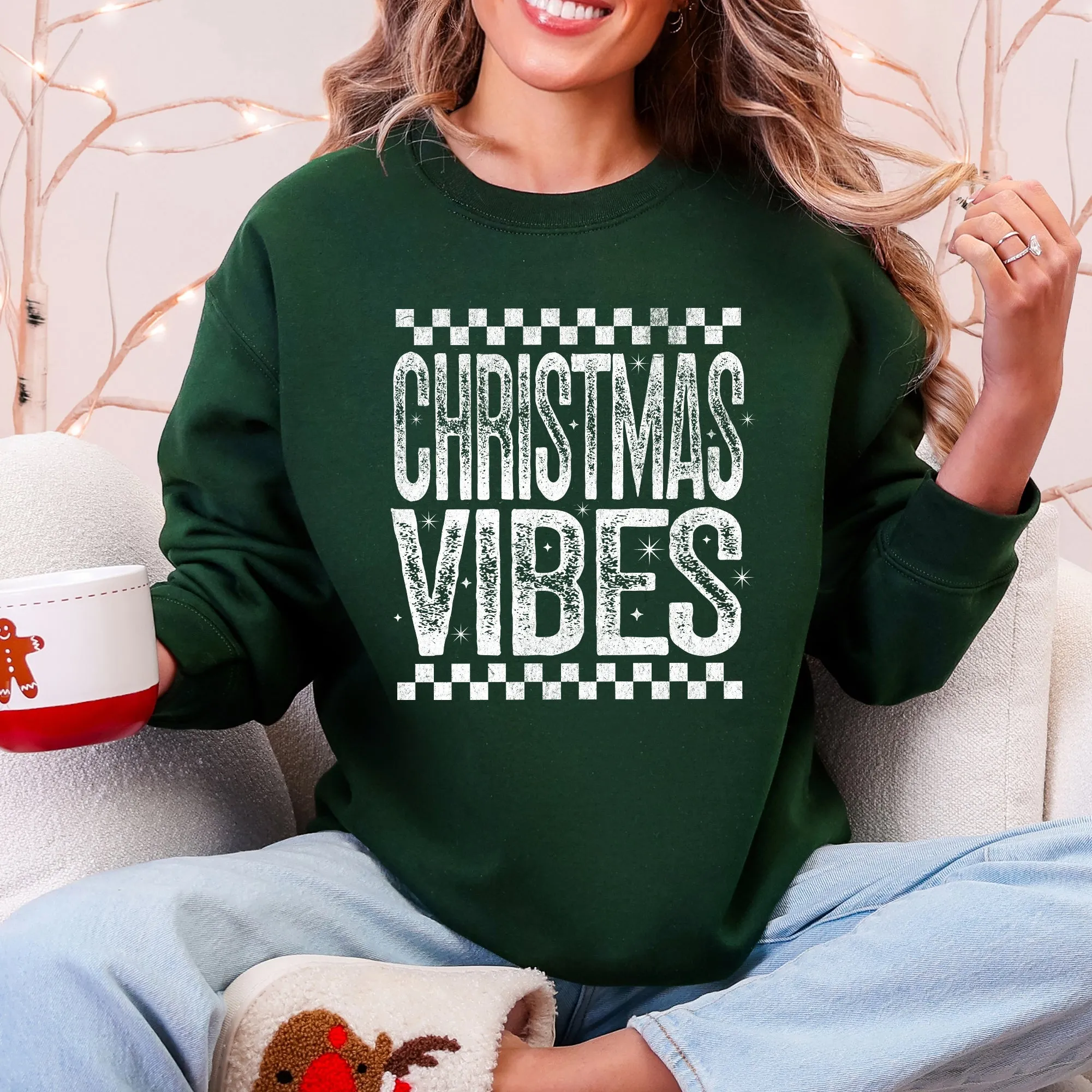 Christmas Vibes, Retro, Vintage Sweatshirt sold by Refinery Number One product image thumbnail 2