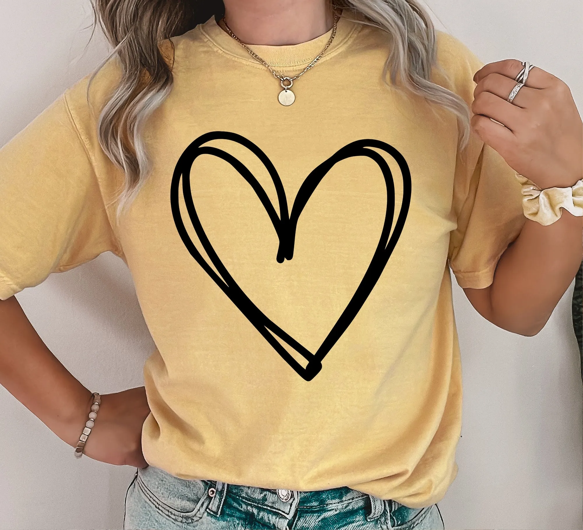 Double Hearts Valentine's Day Comfort Colors Tshirt sold by Refinery Number One